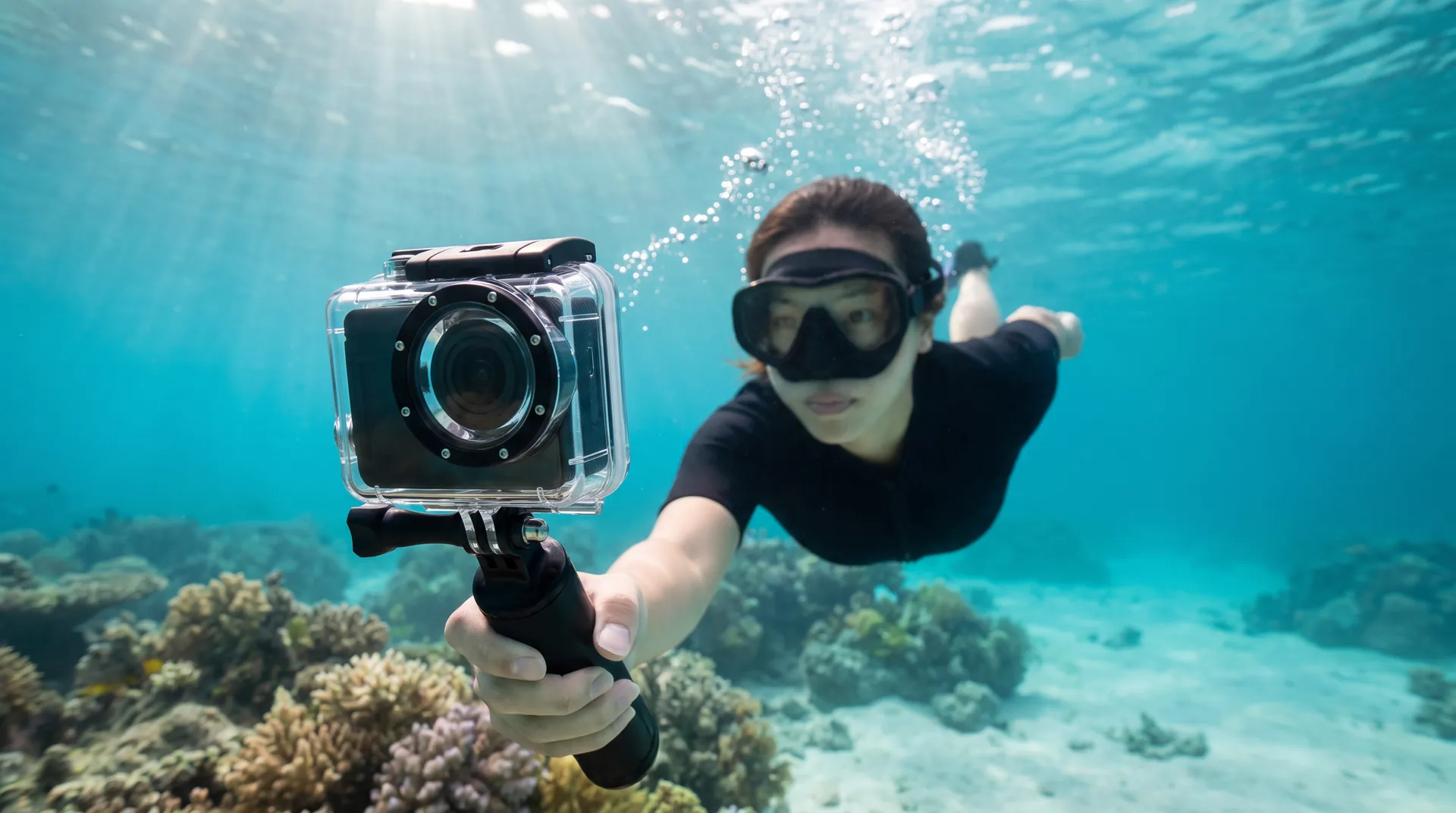 Action Camera, in use