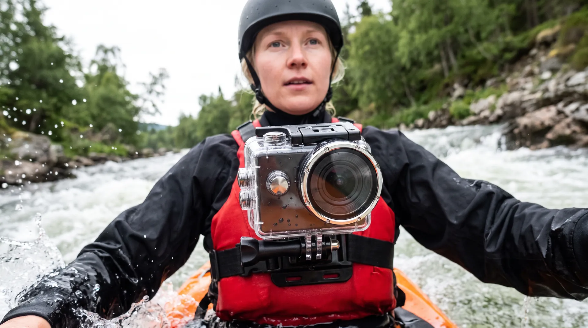 Action Camera, in use