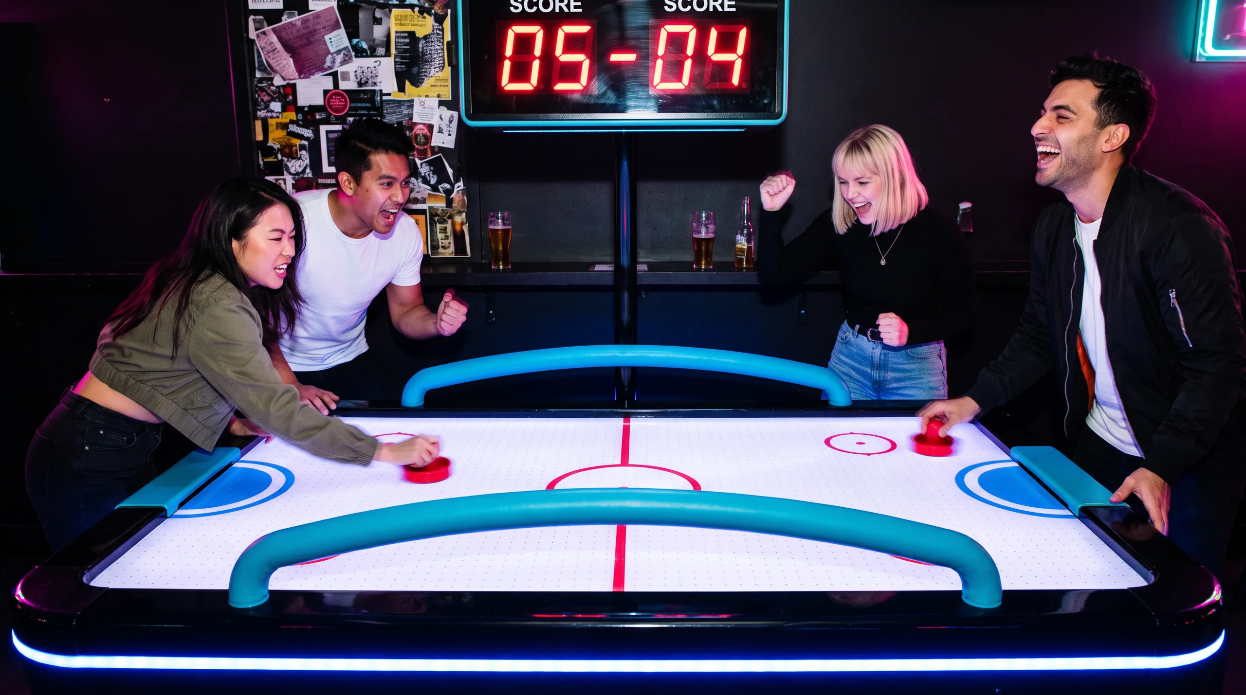 Air Hockey Table, at a site