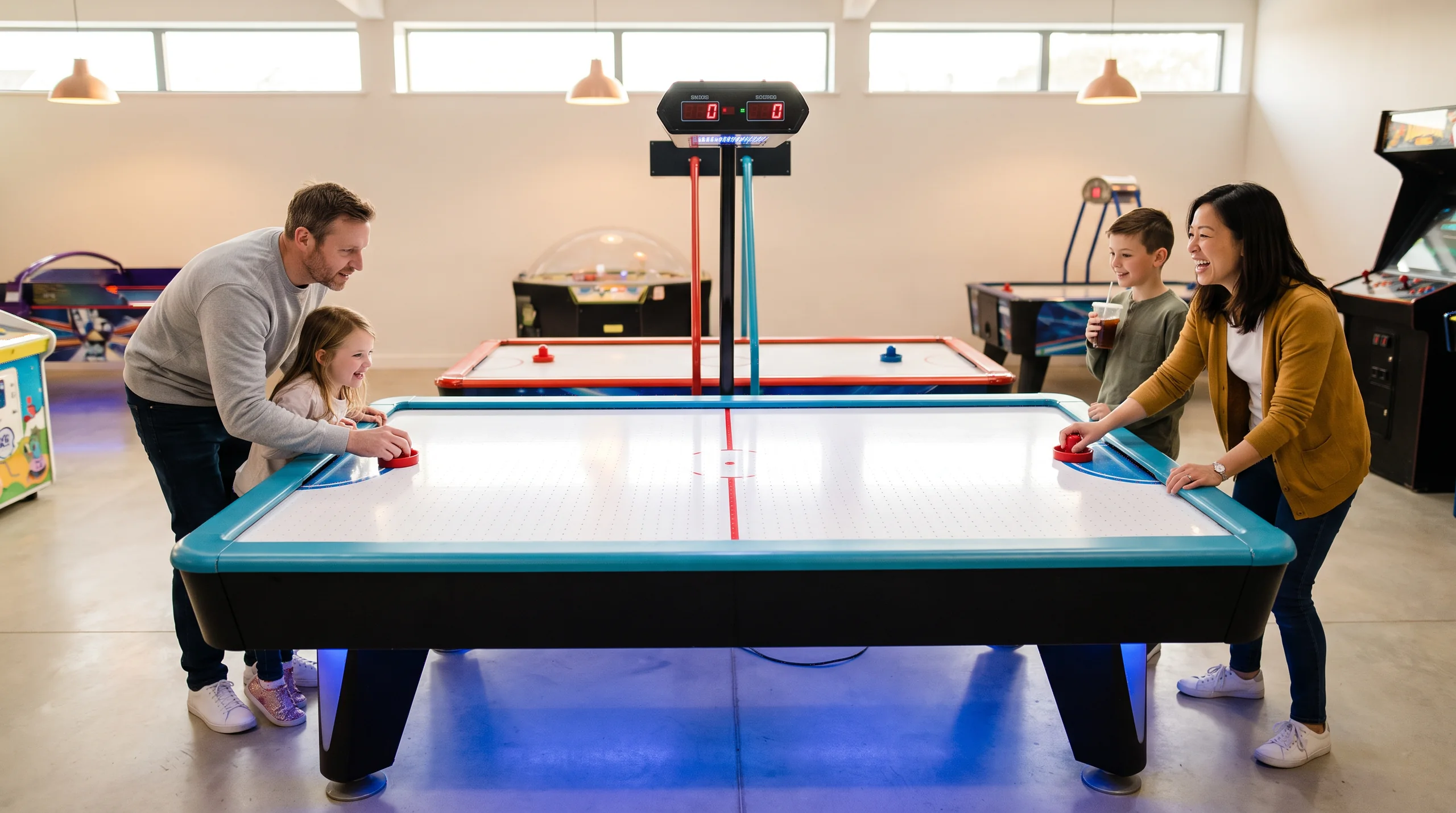 Air Hockey Table, at a site
