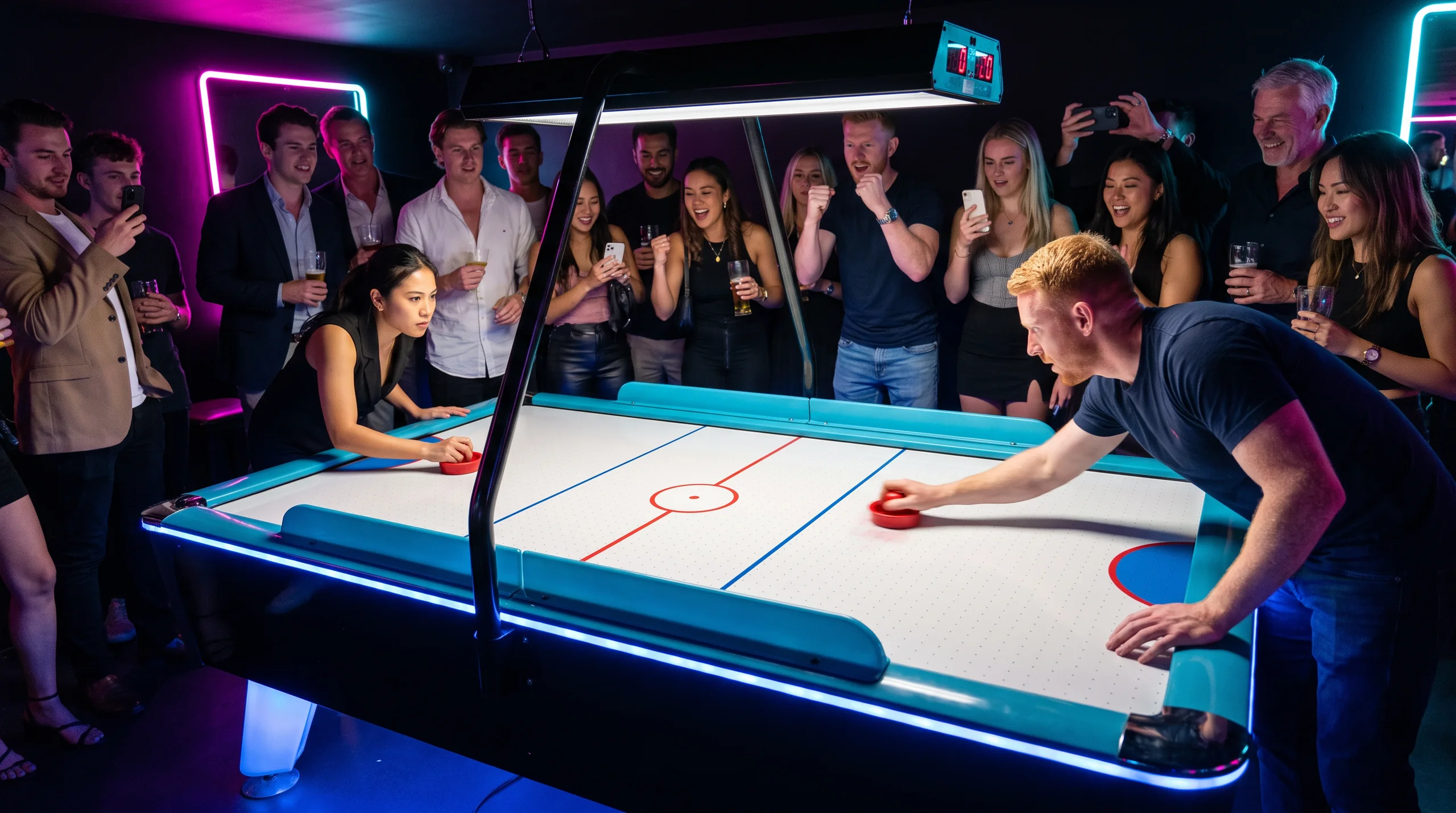 Air Hockey Table, at a site