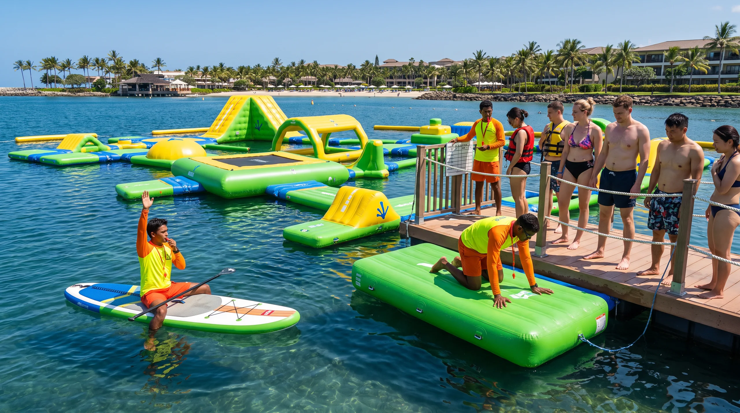 Aqua Park, at an event