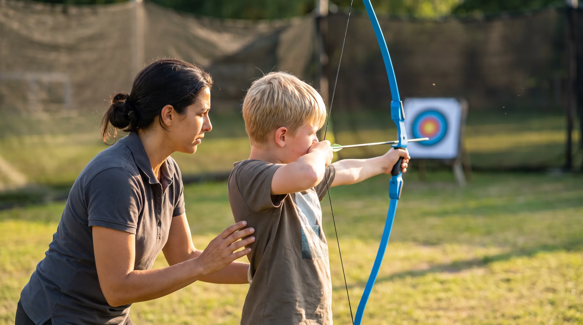 Archery Range, in use