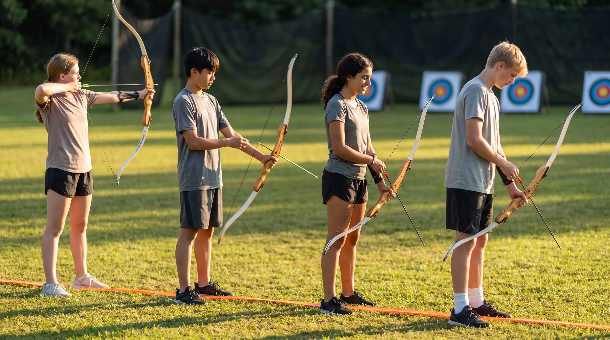 Archery Range, in use