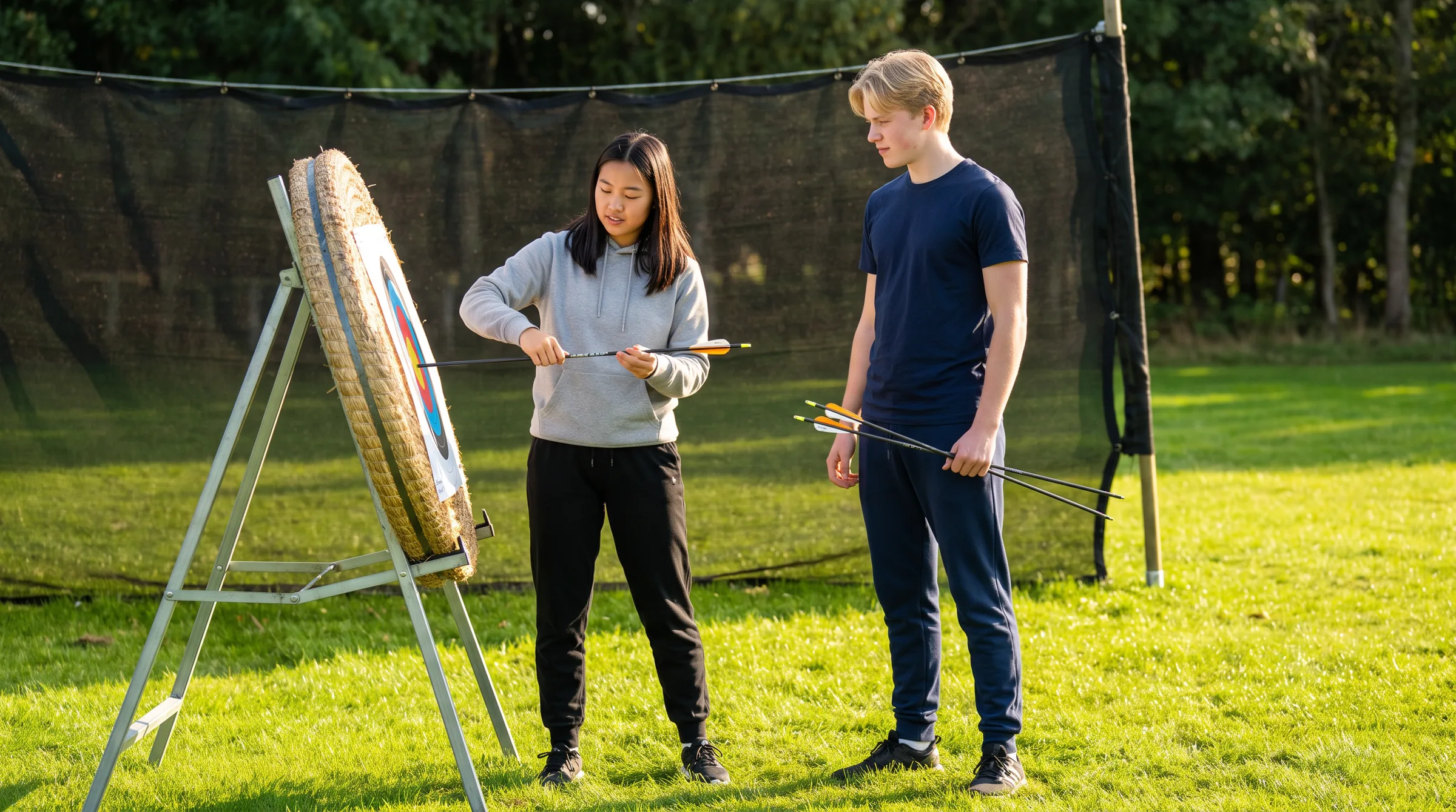 Archery Range, in use