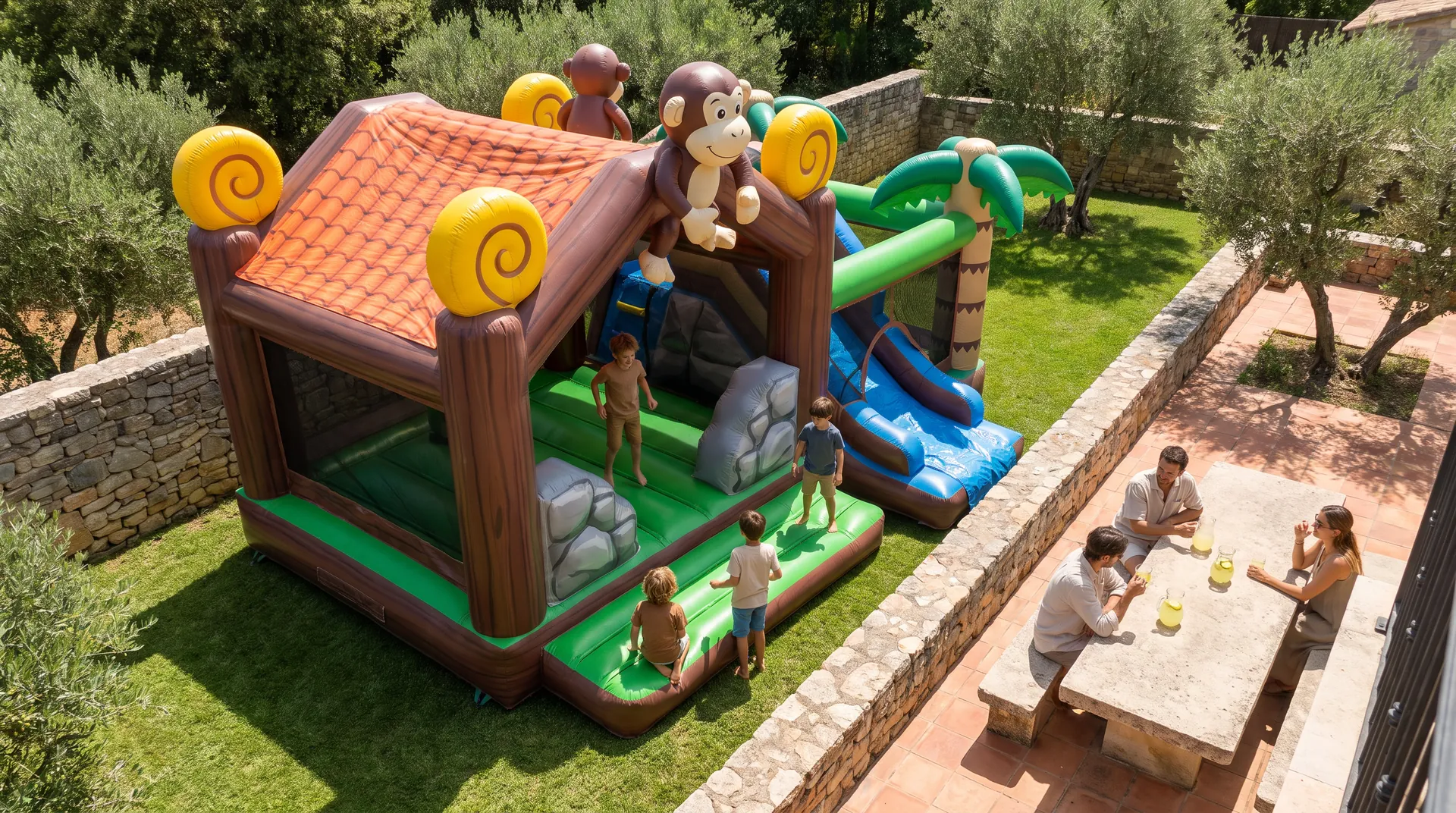 Bouncy Monkey, in use
