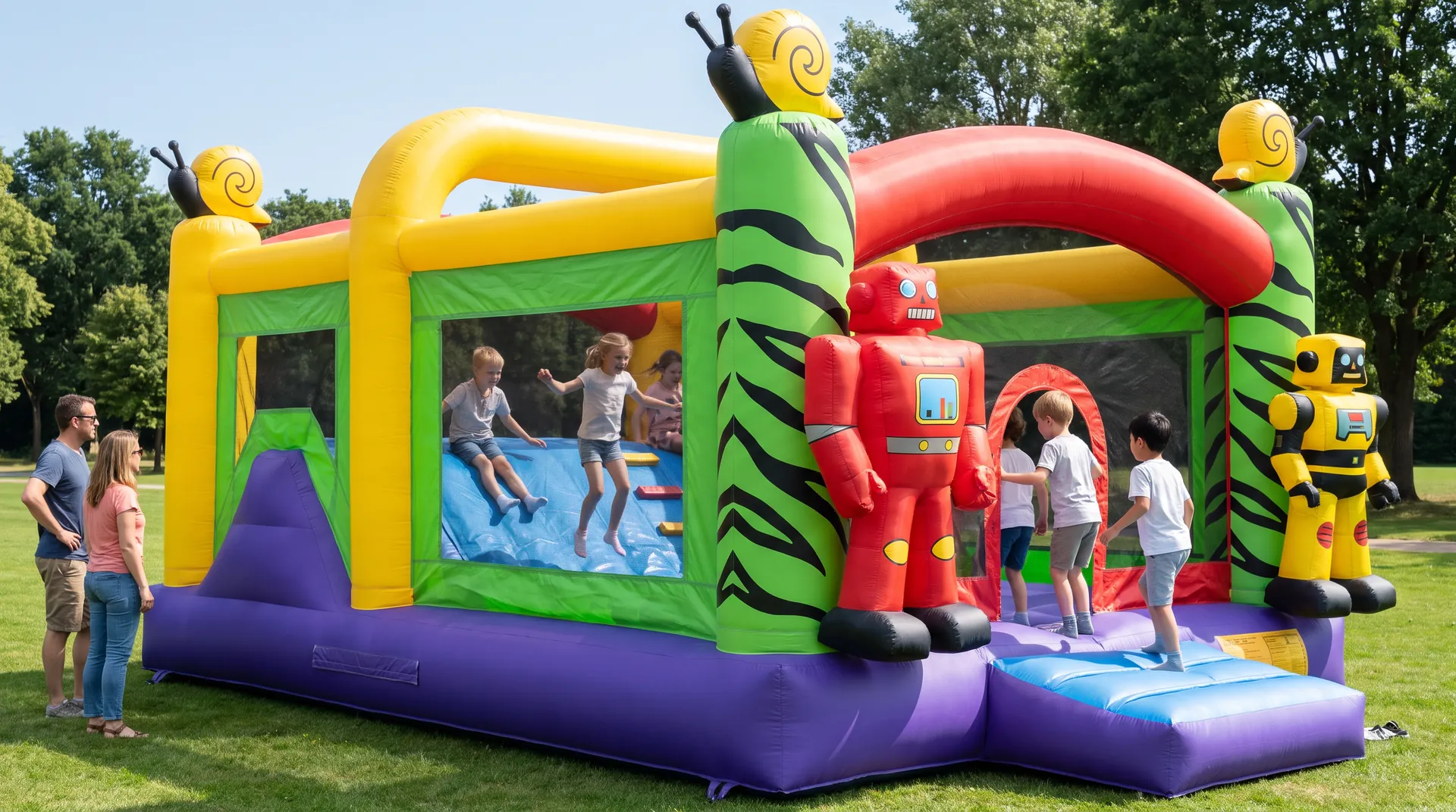 Bouncy Robot, in use