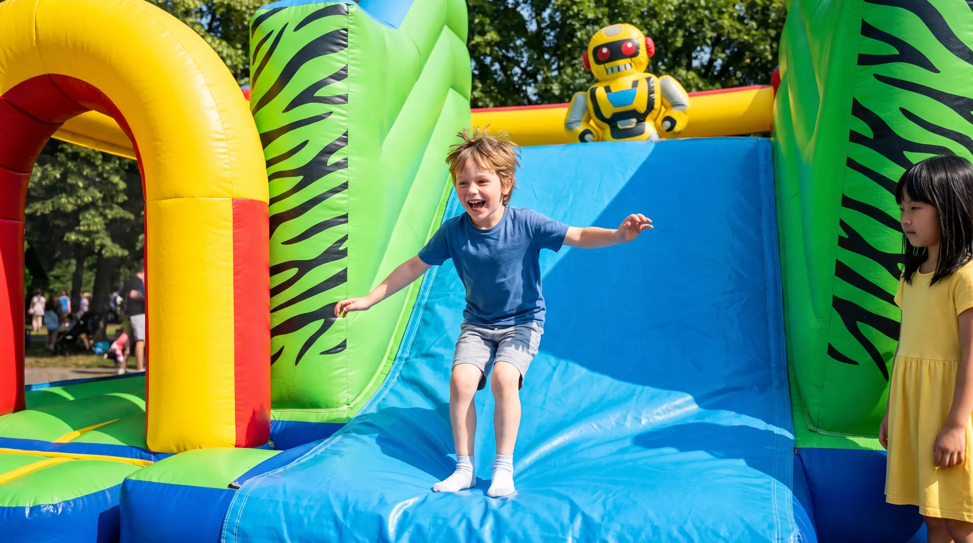 Bouncy Robot, in use