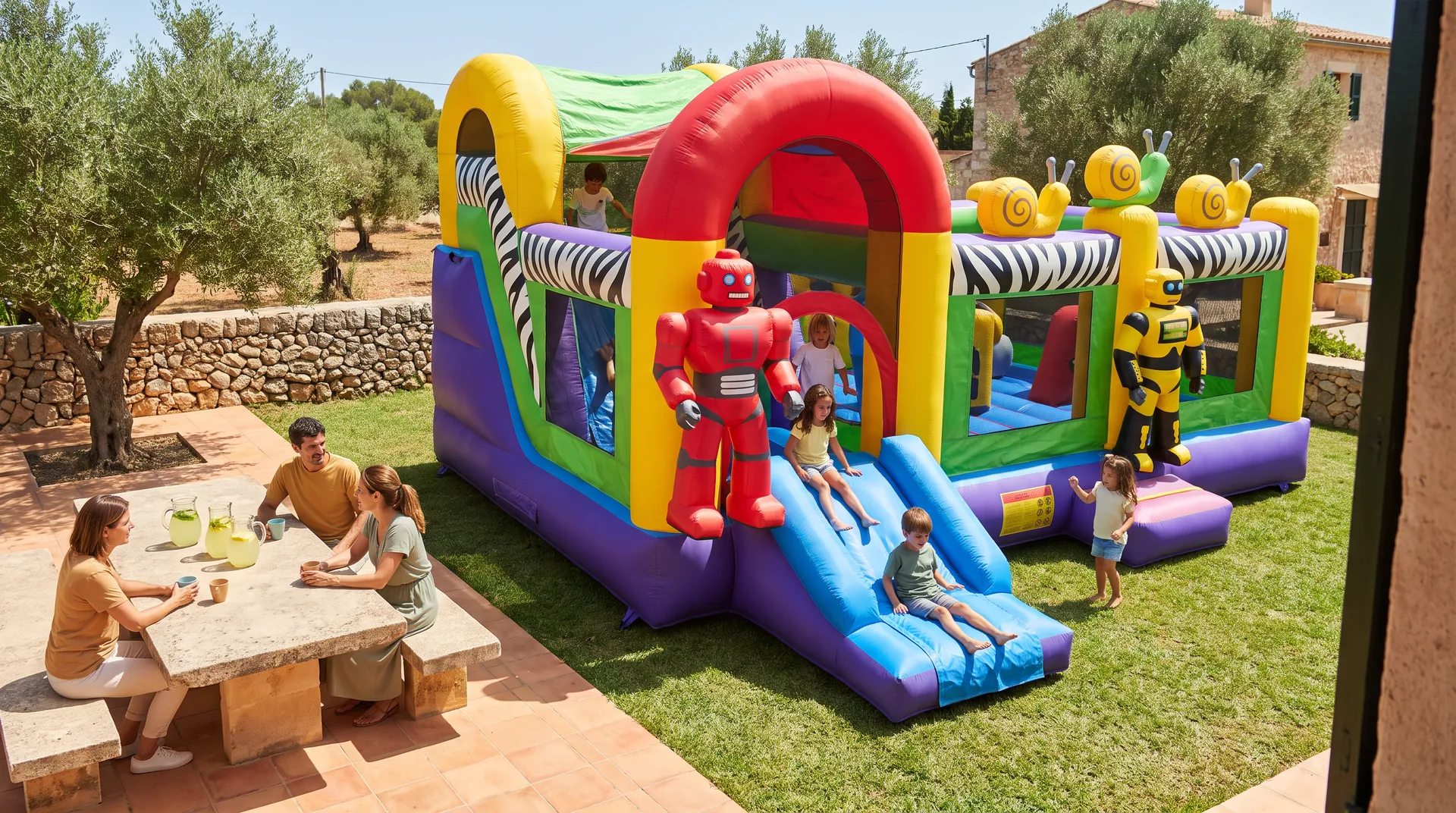 Bouncy Robot, in use