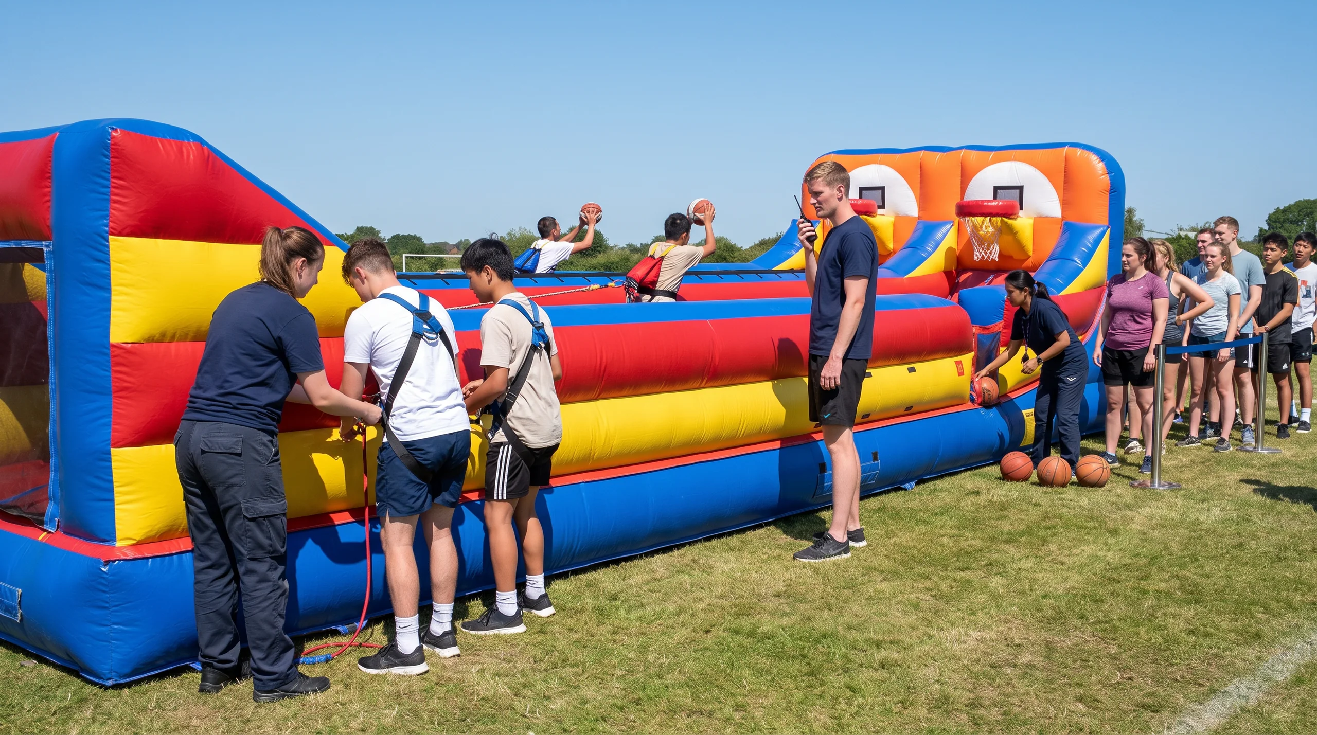 Bungee Basketball, at an event