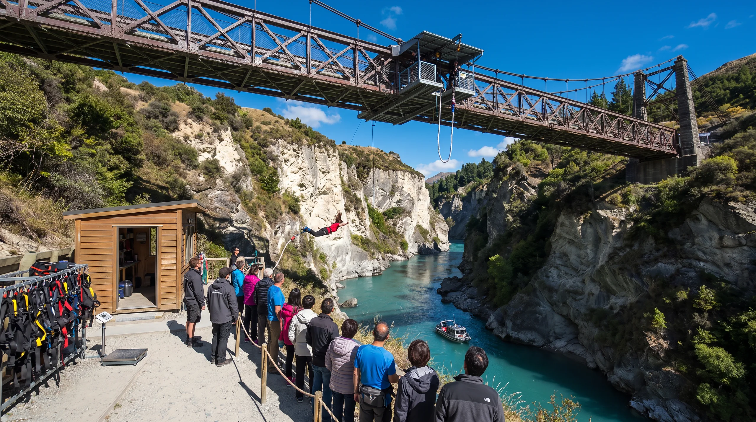 Bungee Jump, at a site