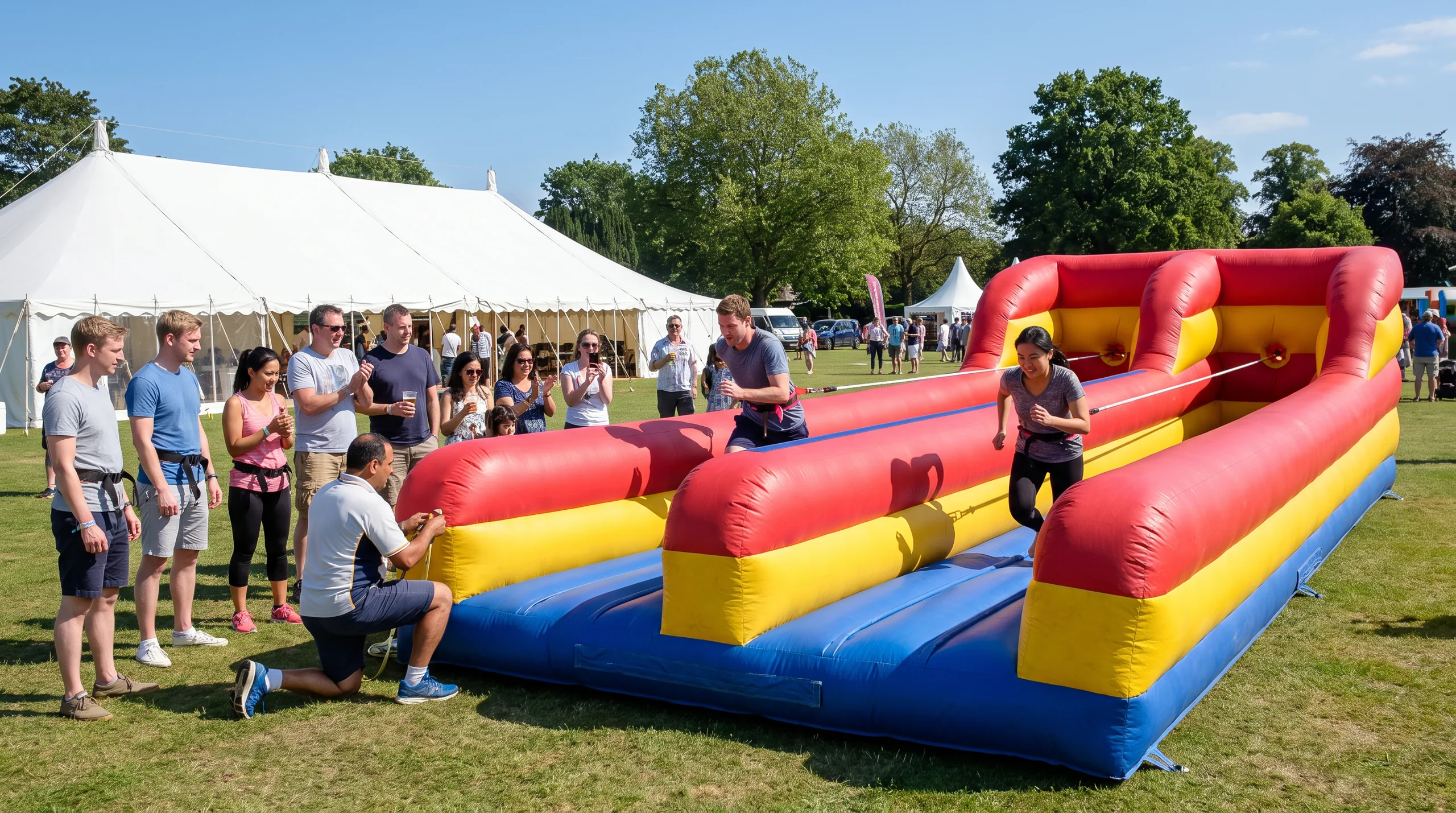 Bungee Run, at an event