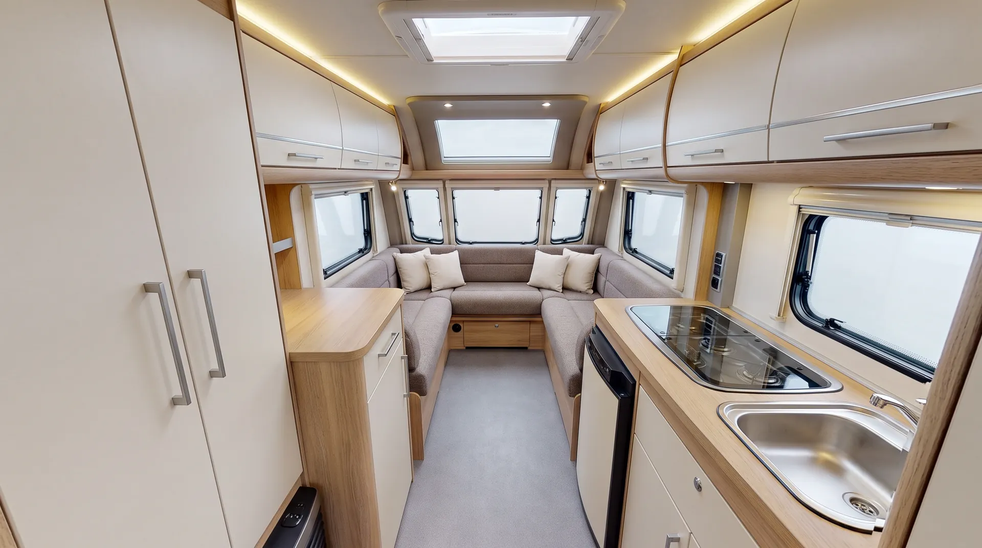 Touring Caravan, in use