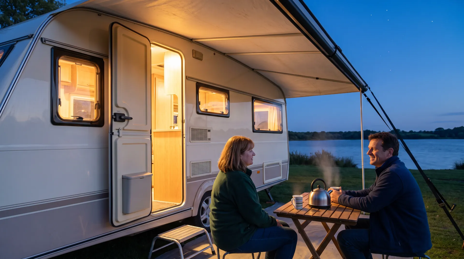 Touring Caravan, in use