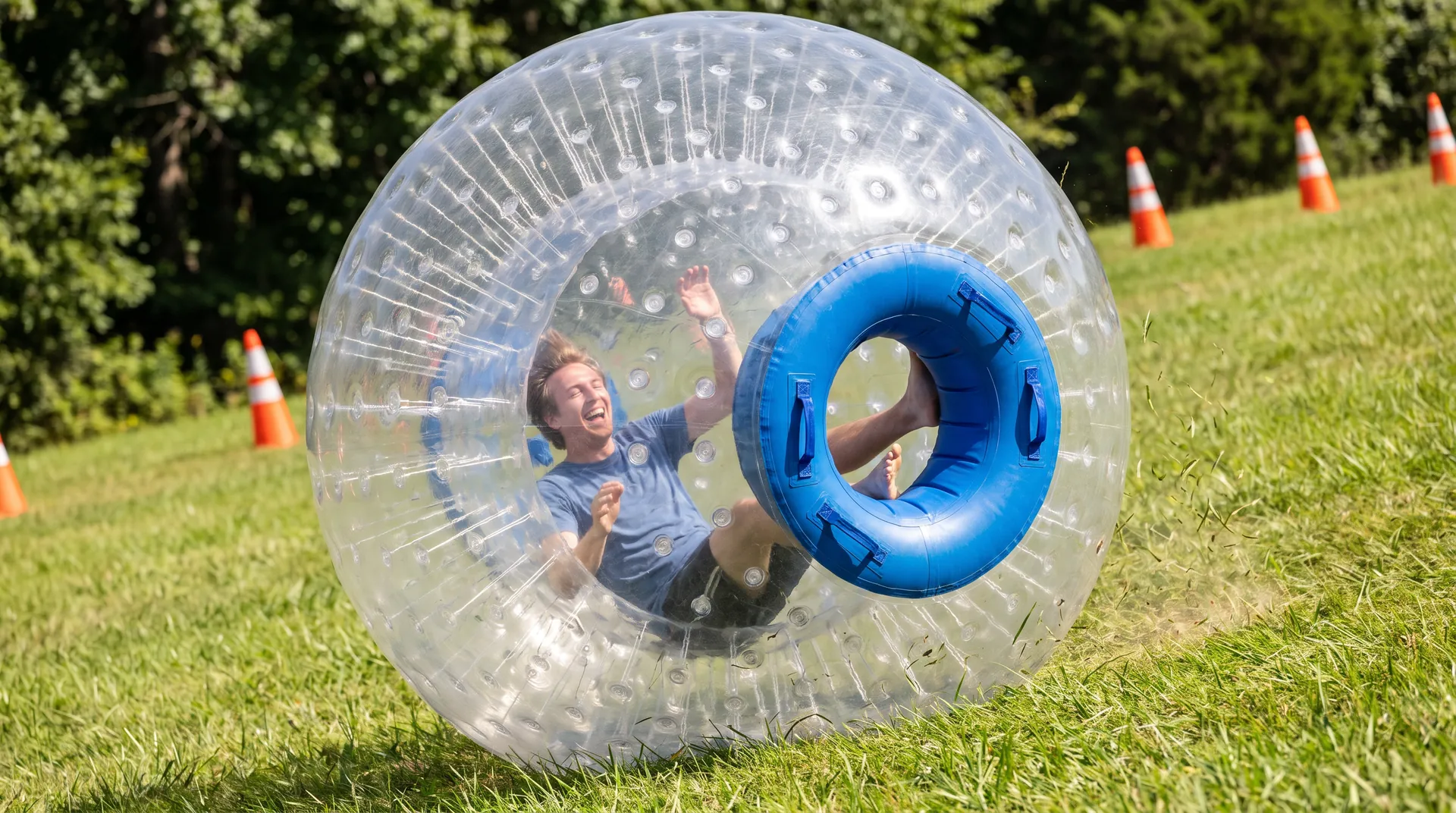 Ground Zorb Ball, in use