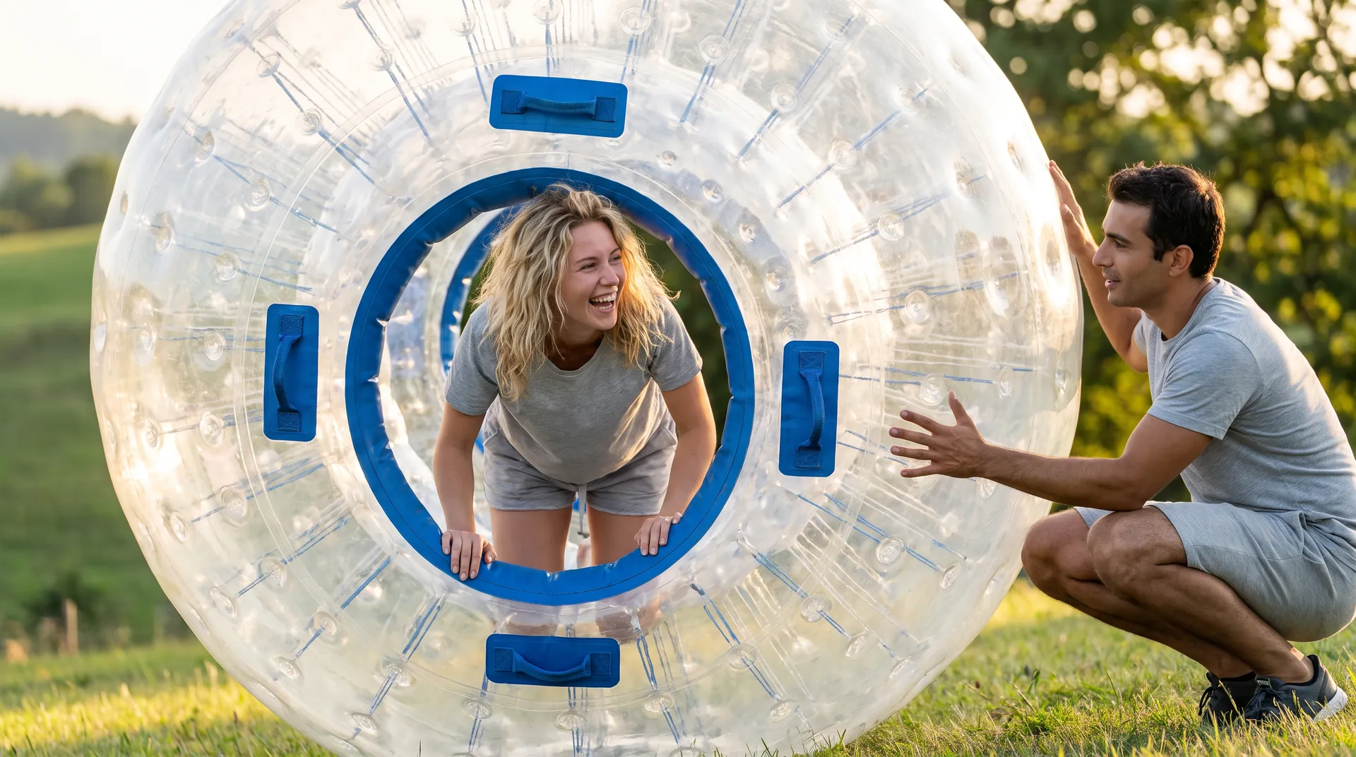 Ground Zorb Ball, in use