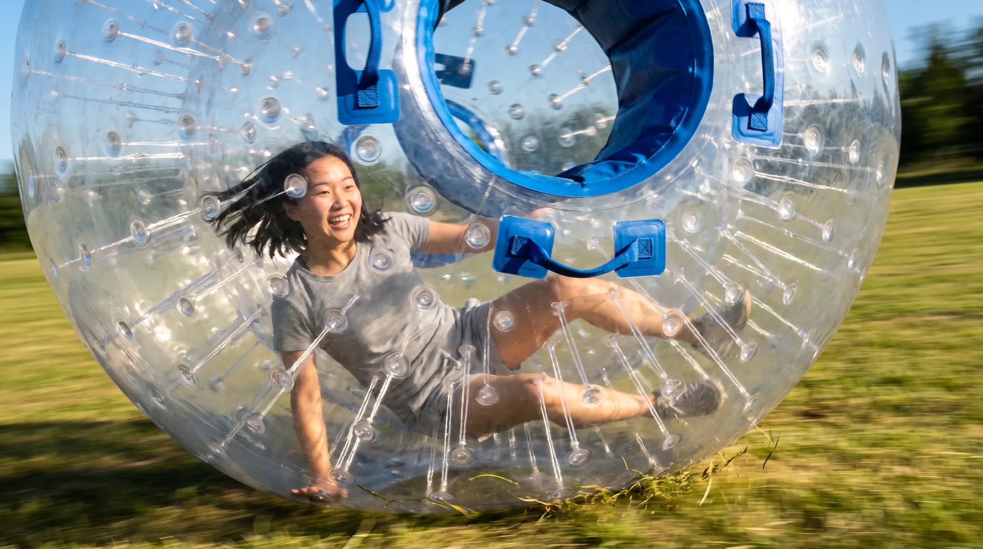 Ground Zorb Ball, in use