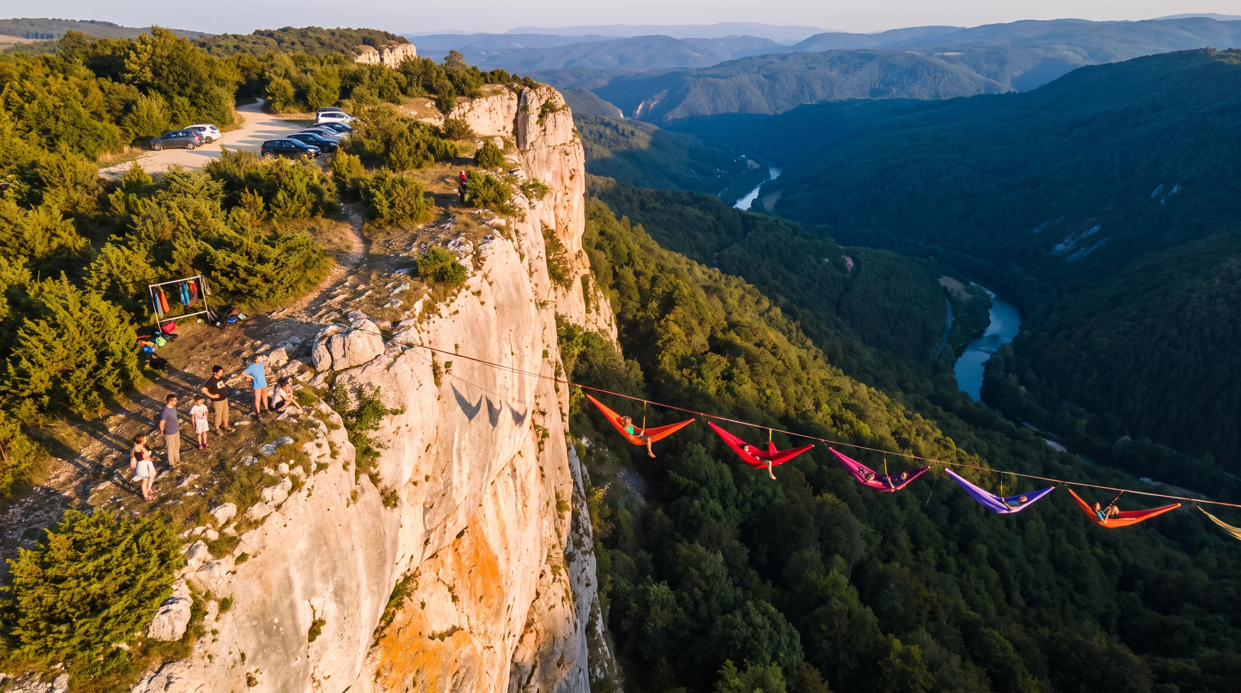 Hanging Hammock, at a site