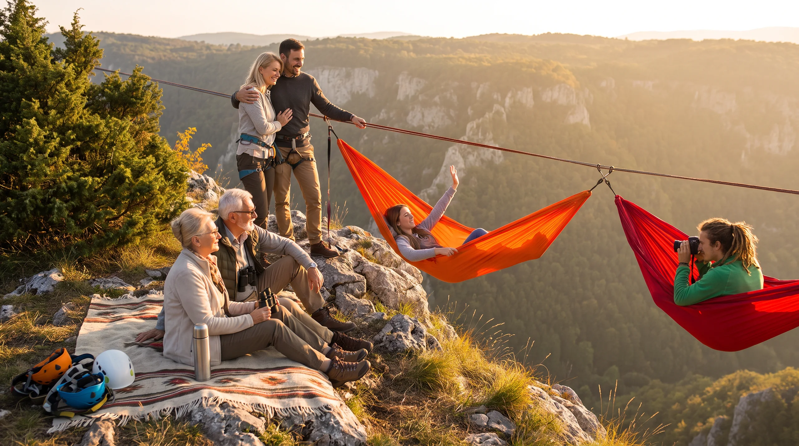 Hanging Hammock, at a site