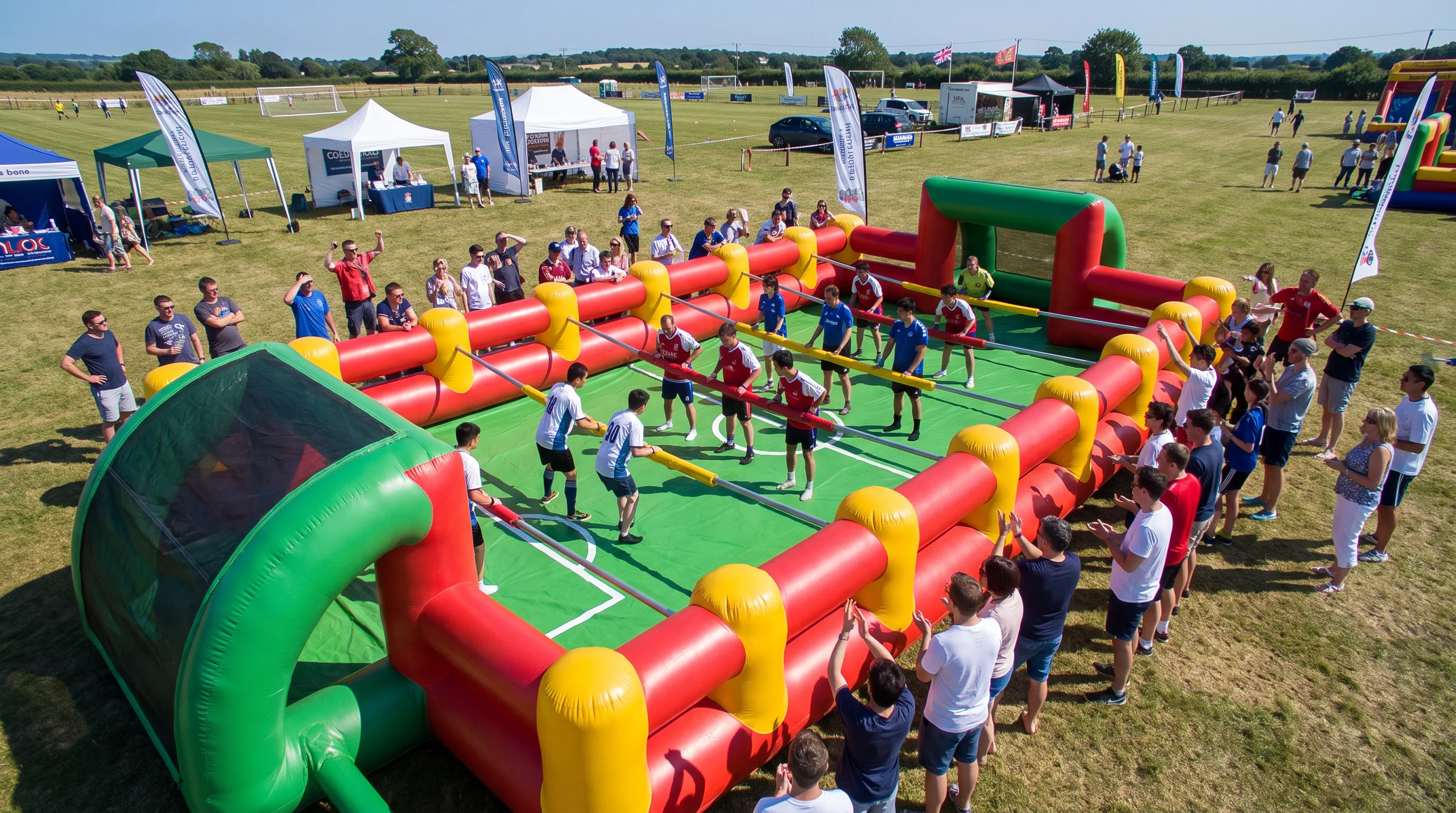 Human Foosball, at an event