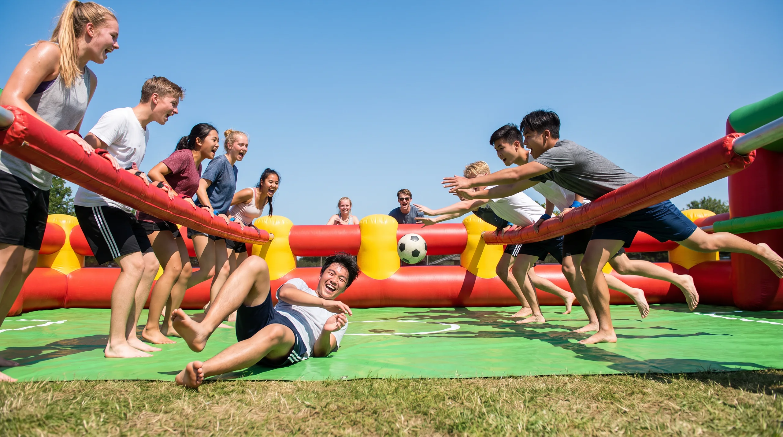 Human Foosball, at an event
