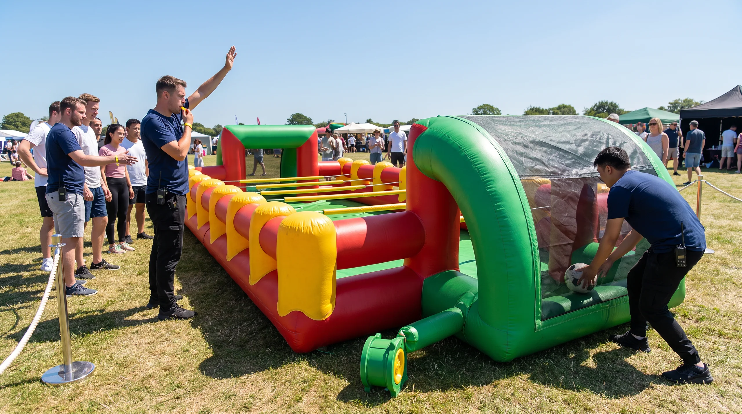 Human Foosball, at an event