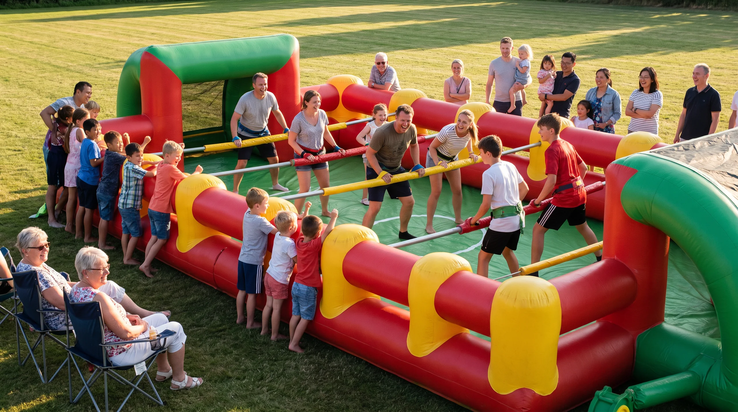 Human Foosball, at an event