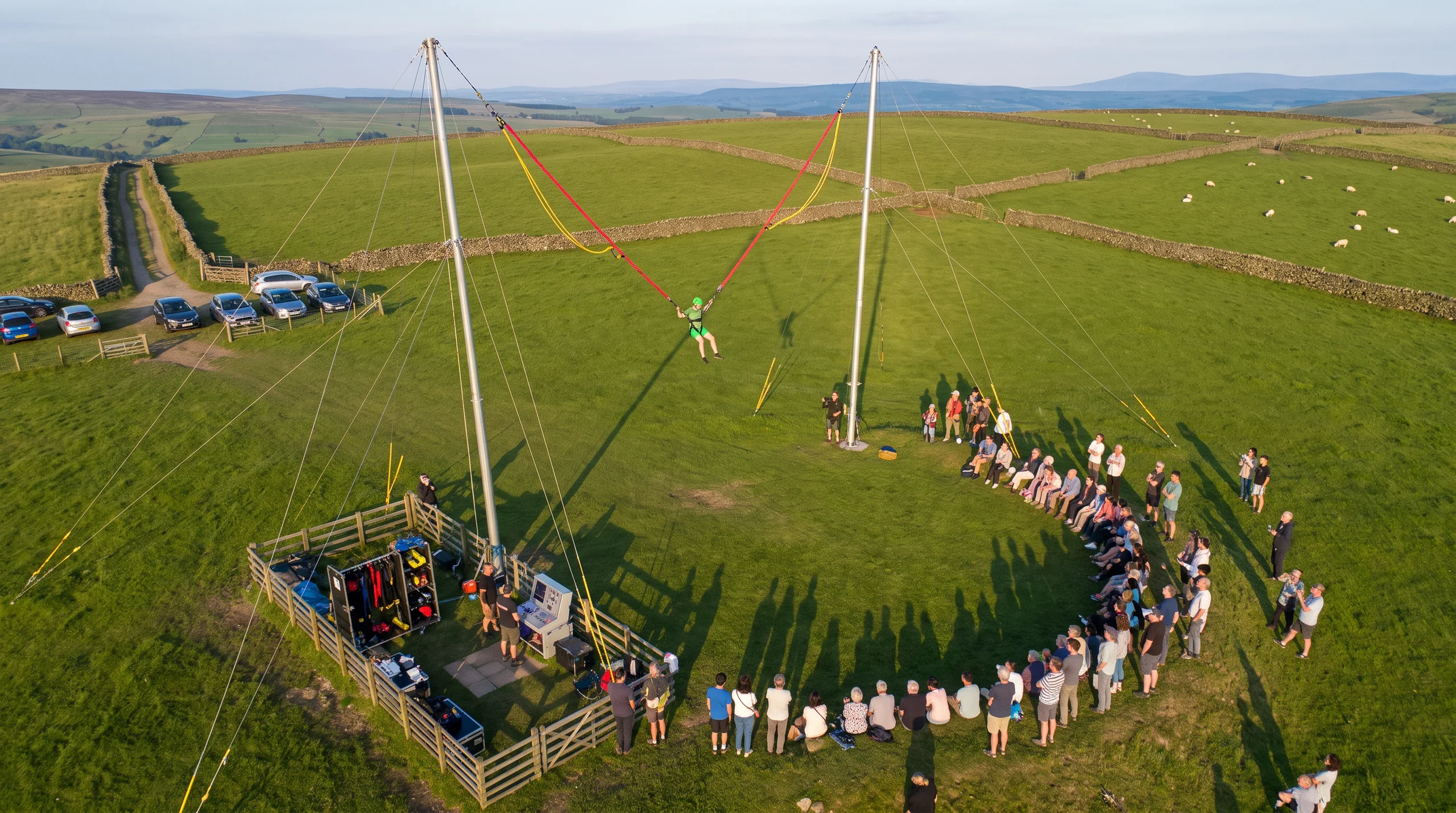 Human Slingshot, at a site