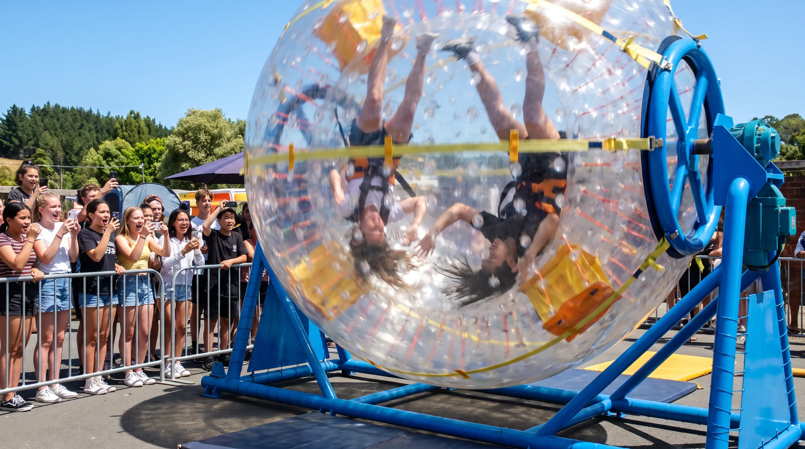 Human Washing Machine, at an event