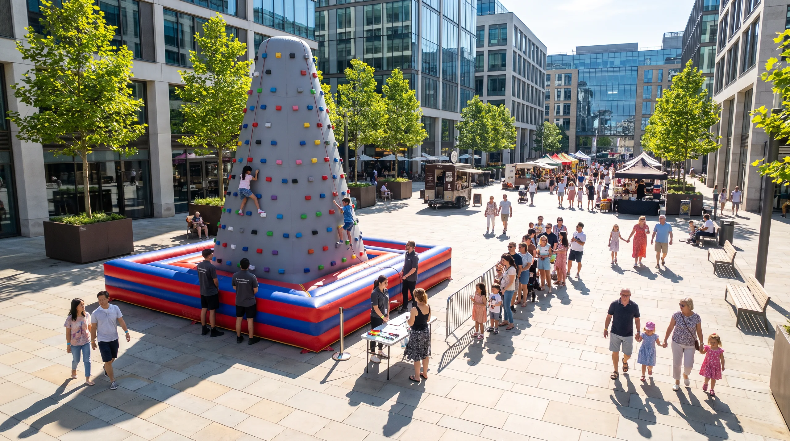 Inflatable Climbing Mountain, at a site