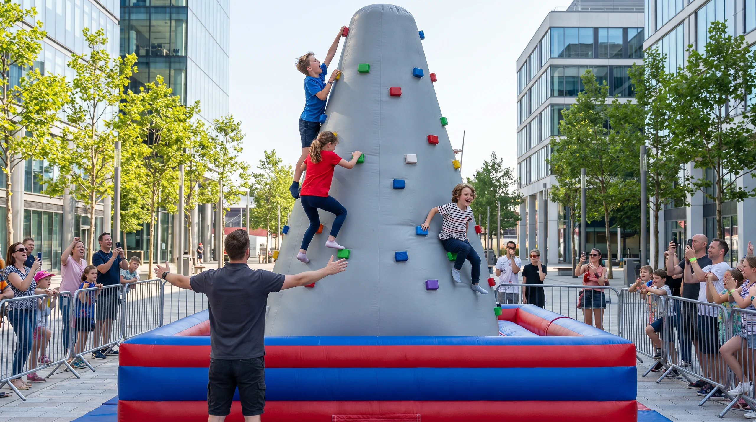 Inflatable Climbing Mountain, at a site