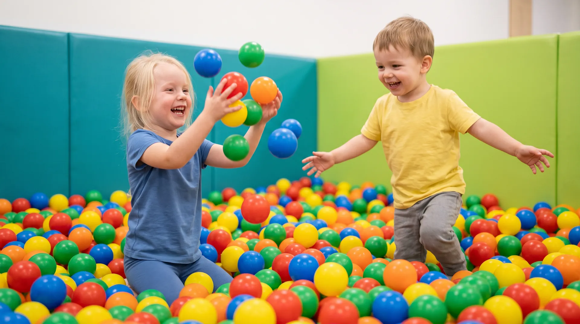 Intex Fun Ballz, in use