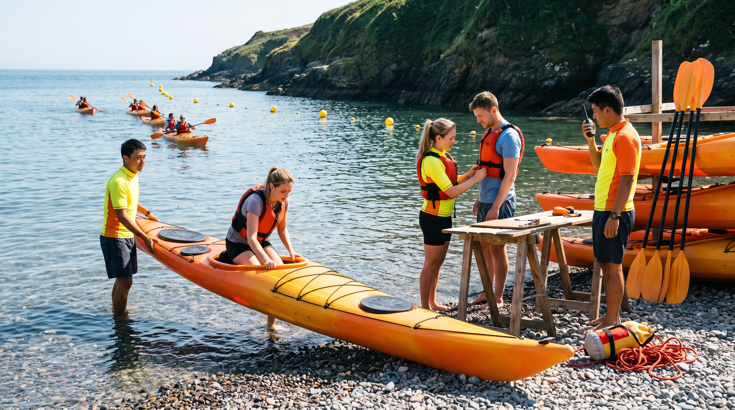 Kayak, at a site