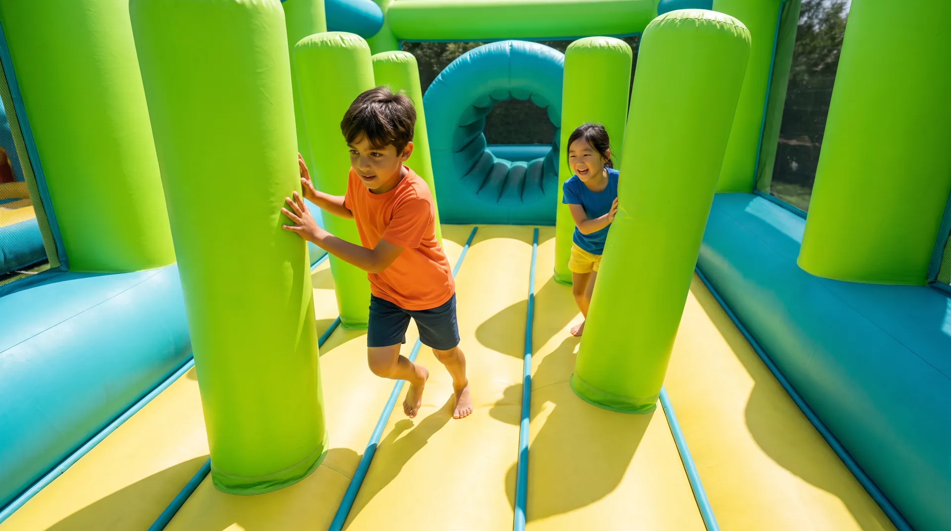 Mega Obstacle Course, in use