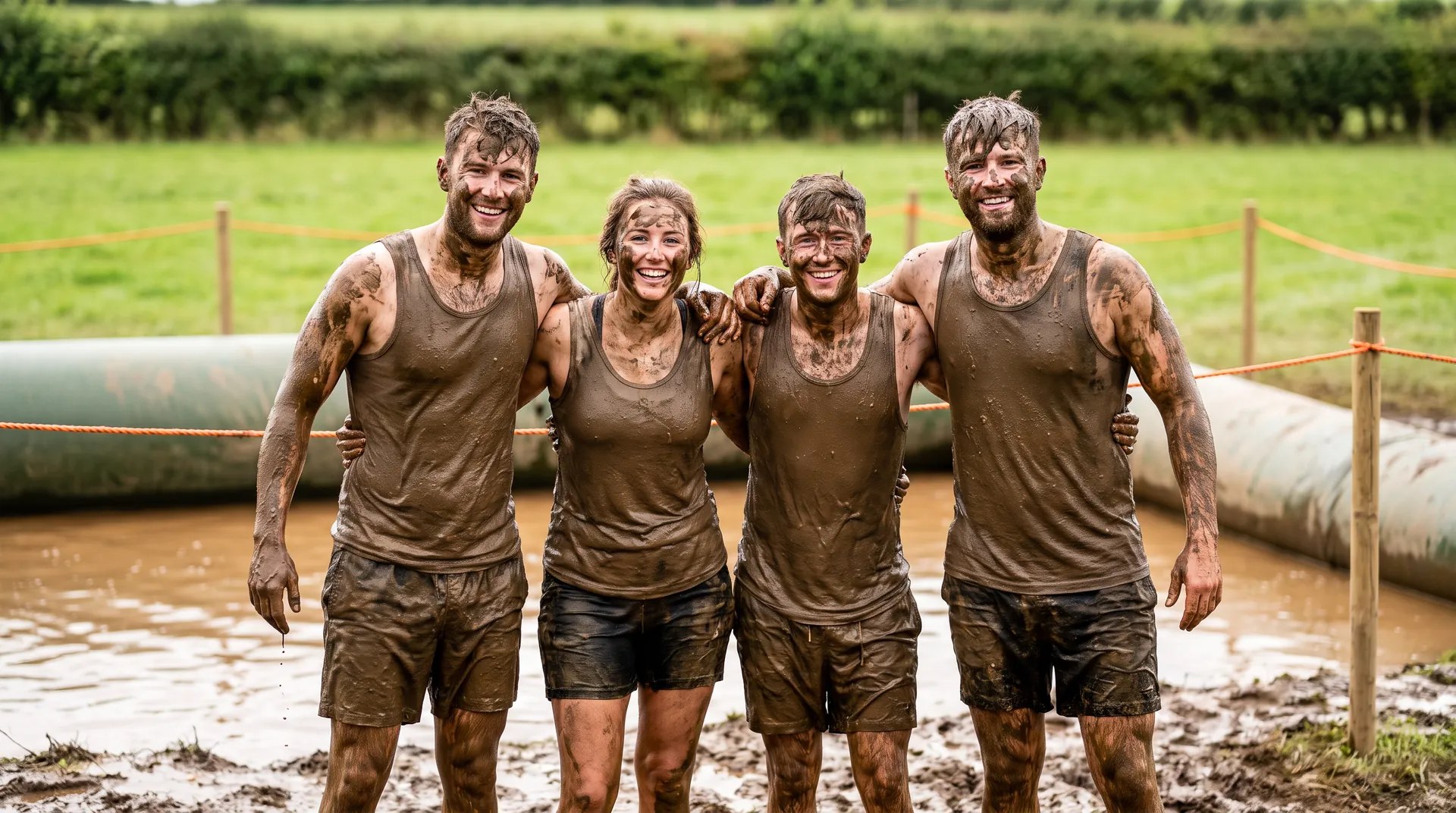 Mud Fight Arena, in use