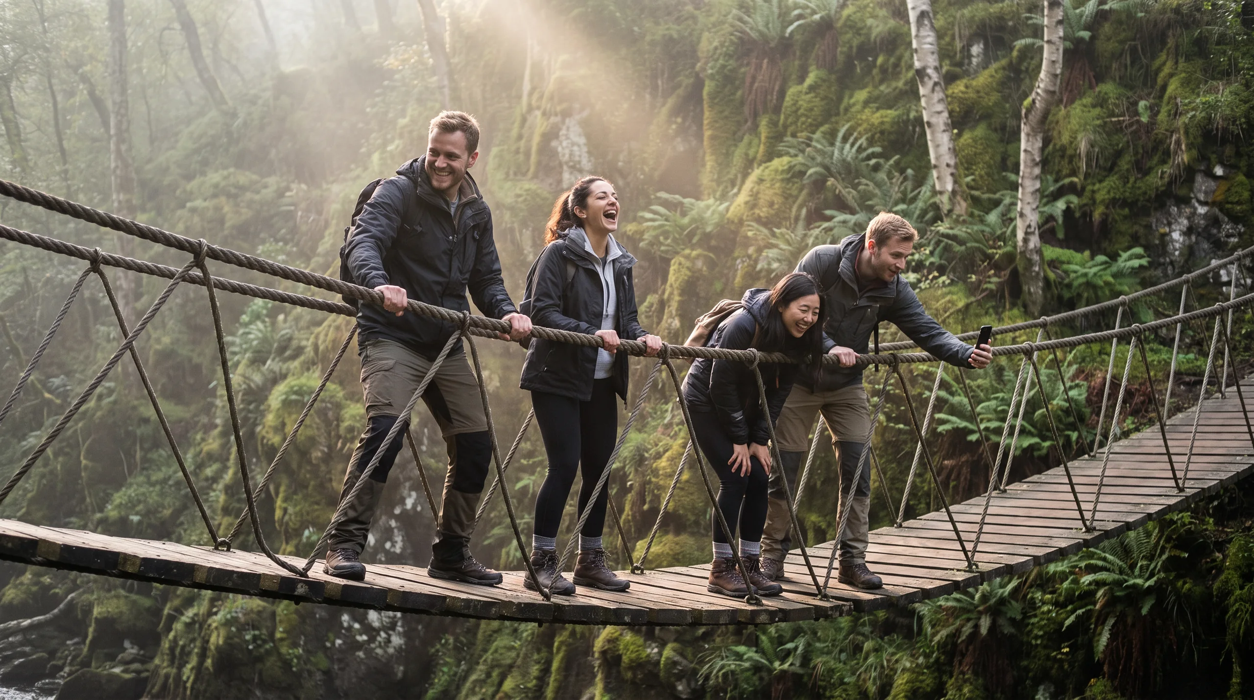 Rope Bridge, at a site