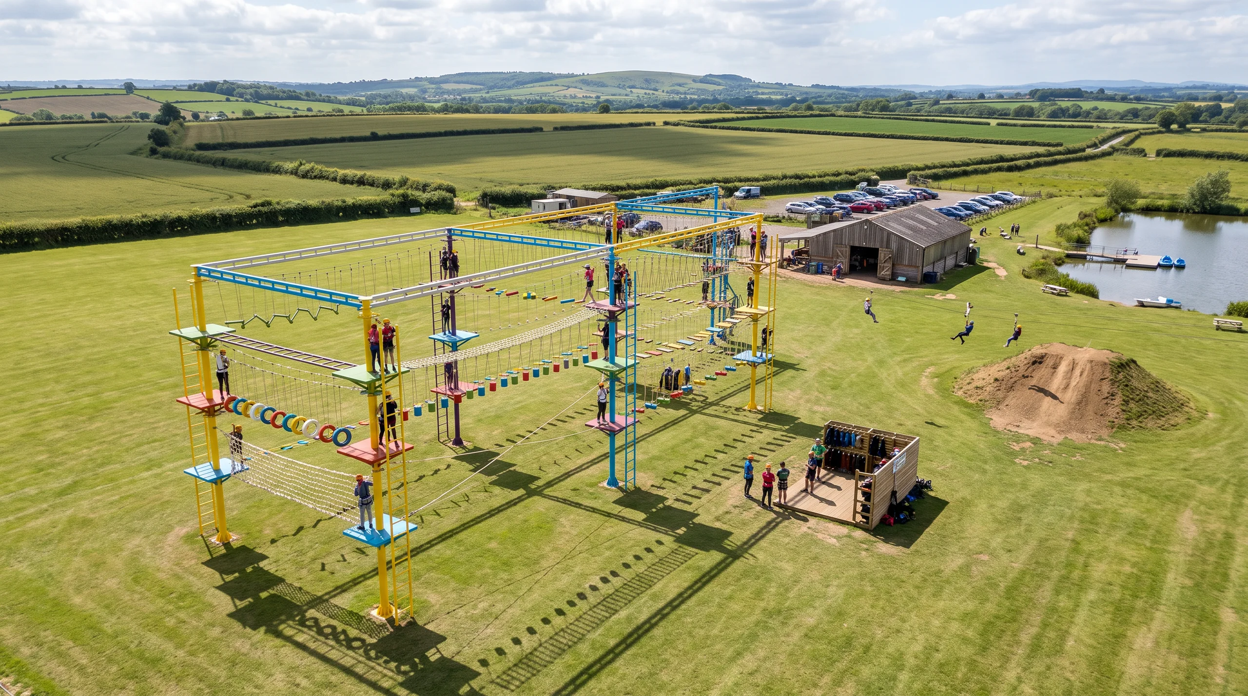 Rope Course, at a site