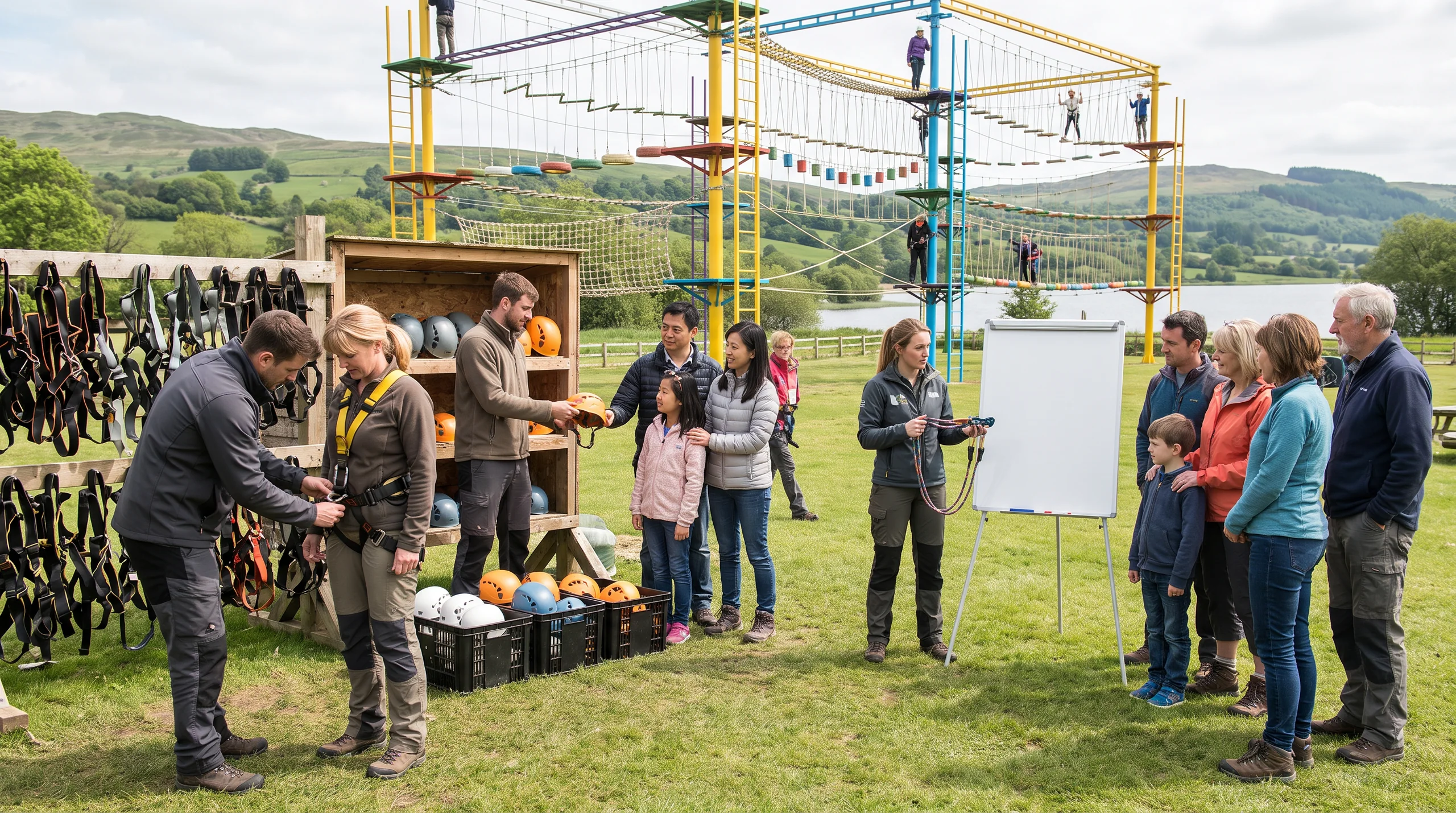Rope Course, at a site