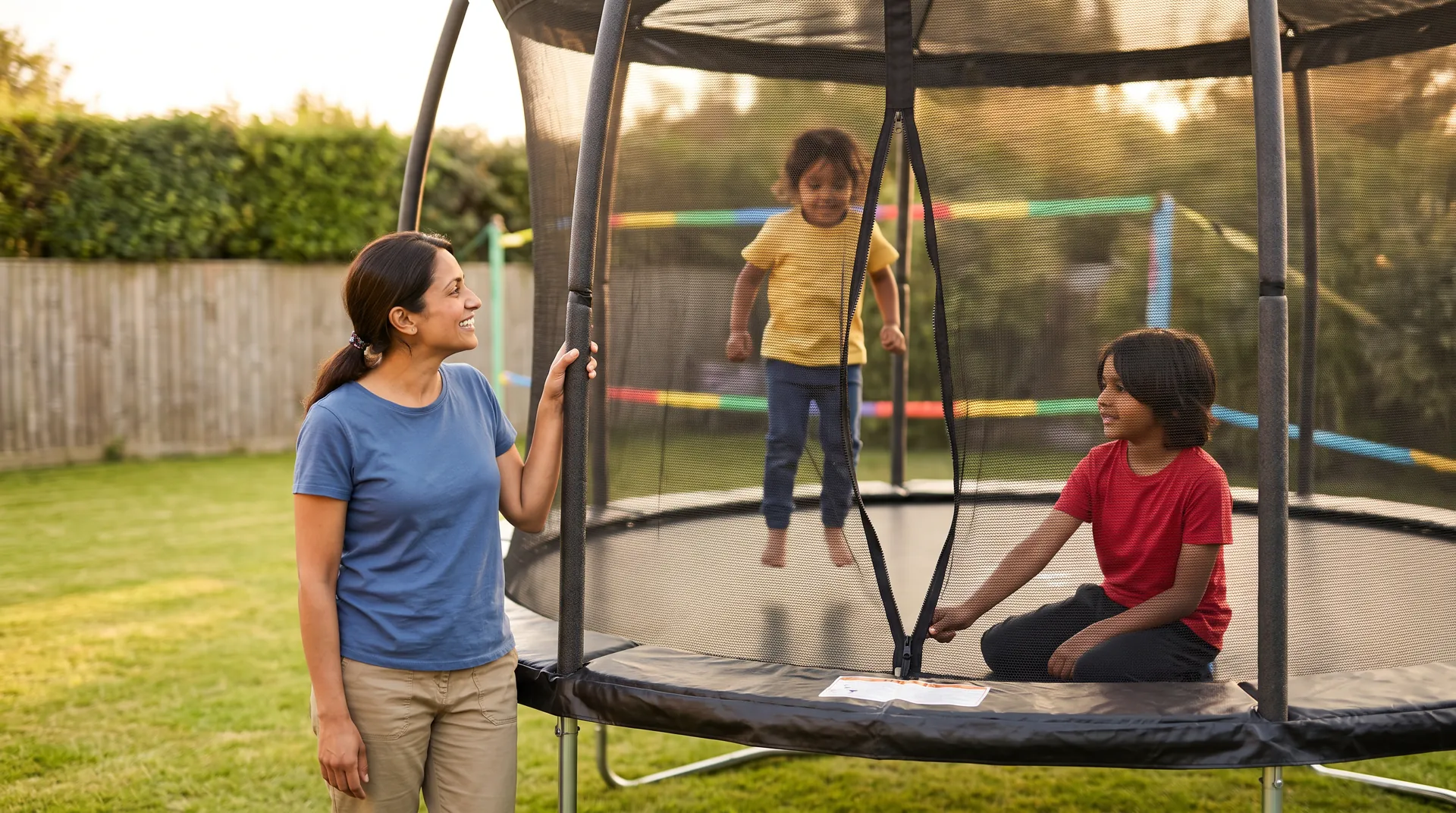 Round Trampoline, in use