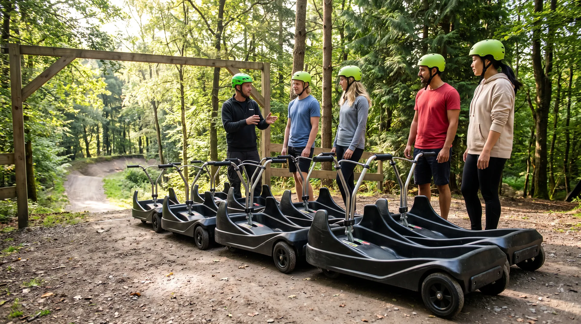Slipper Luge Cart, in use