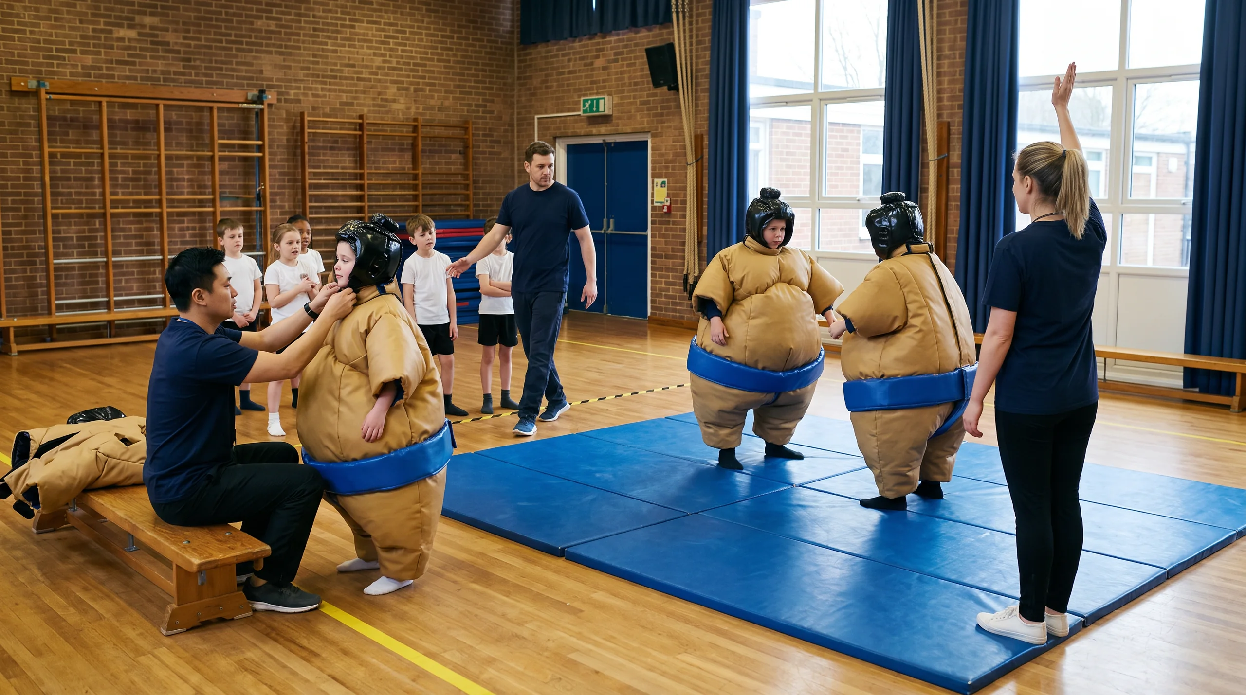 Sumo Wrestling Suits, at an event