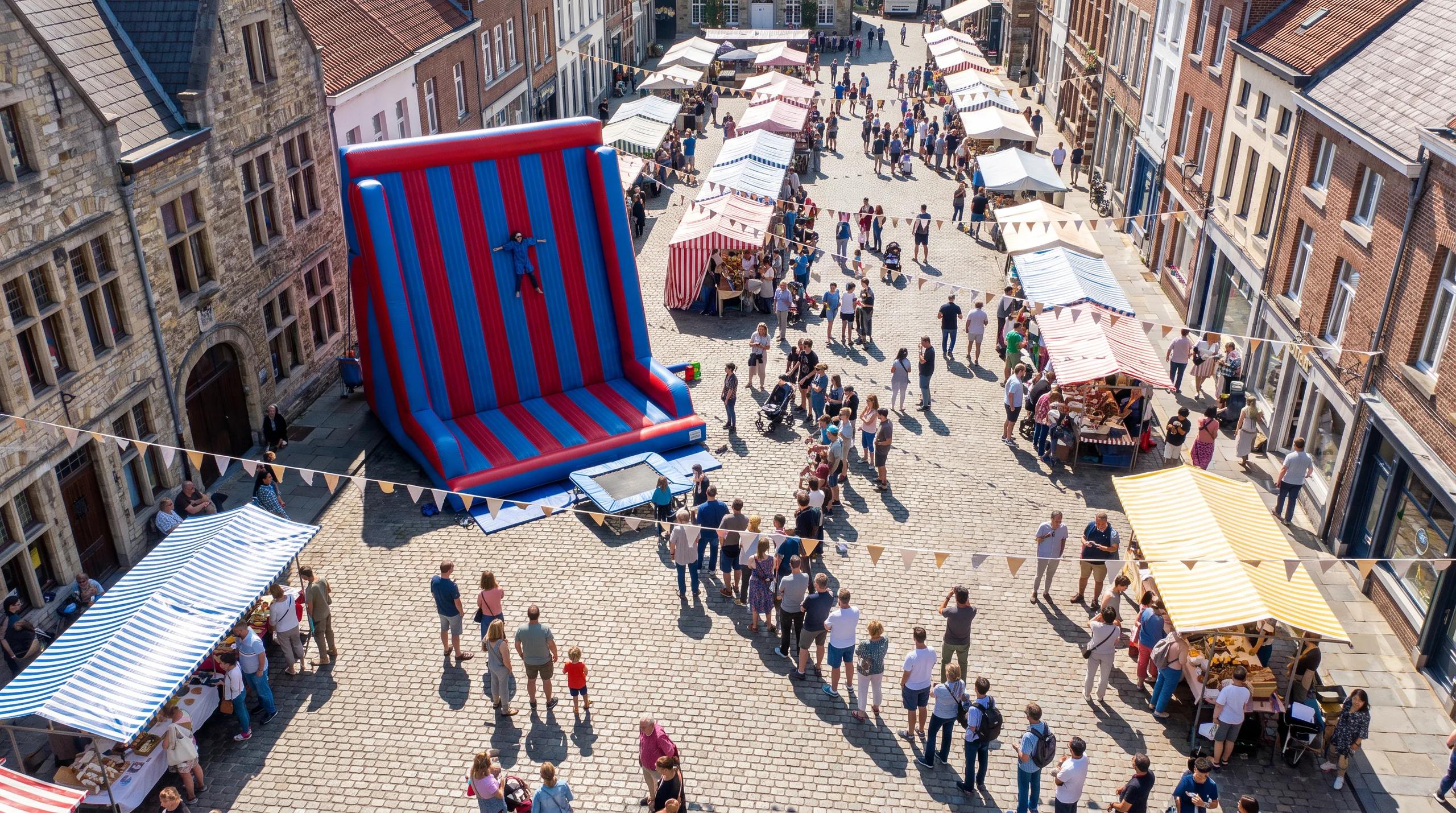 Velcro Wall, at an event