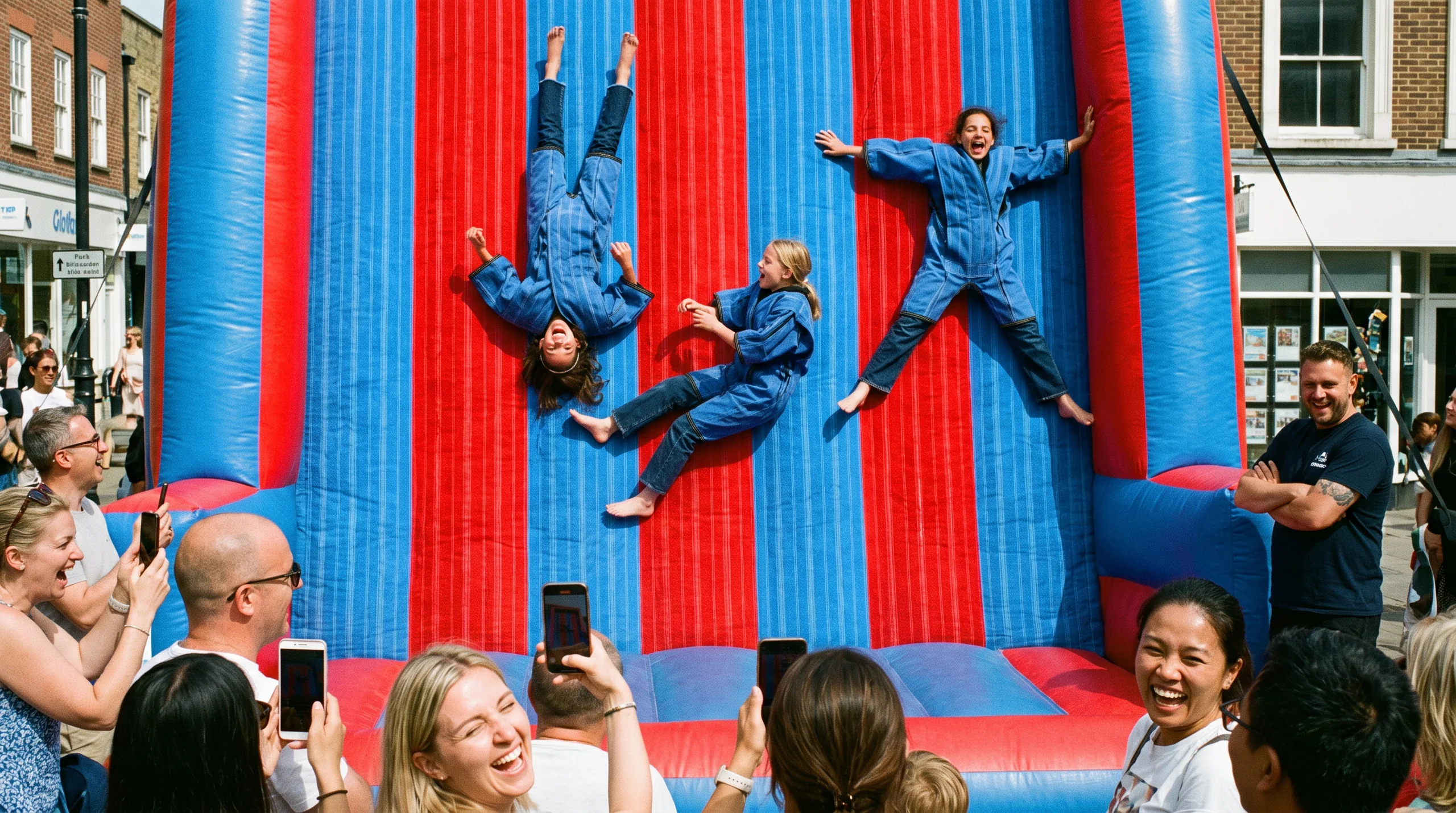 Velcro Wall, at an event