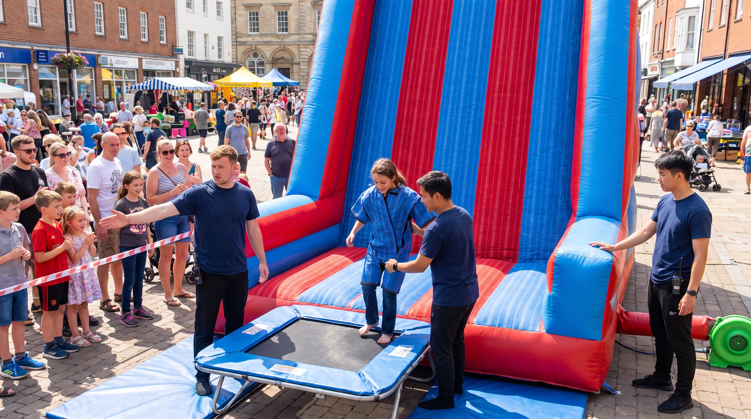 Velcro Wall, at an event