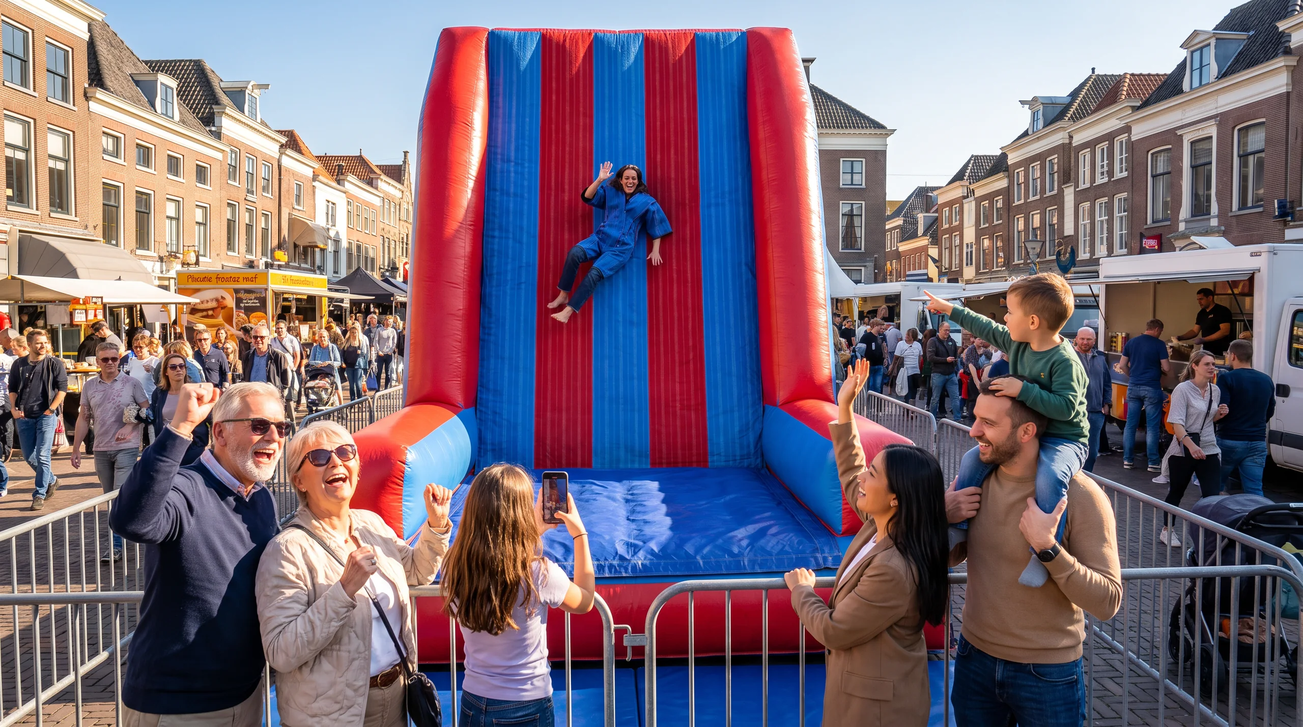 Velcro Wall, at an event