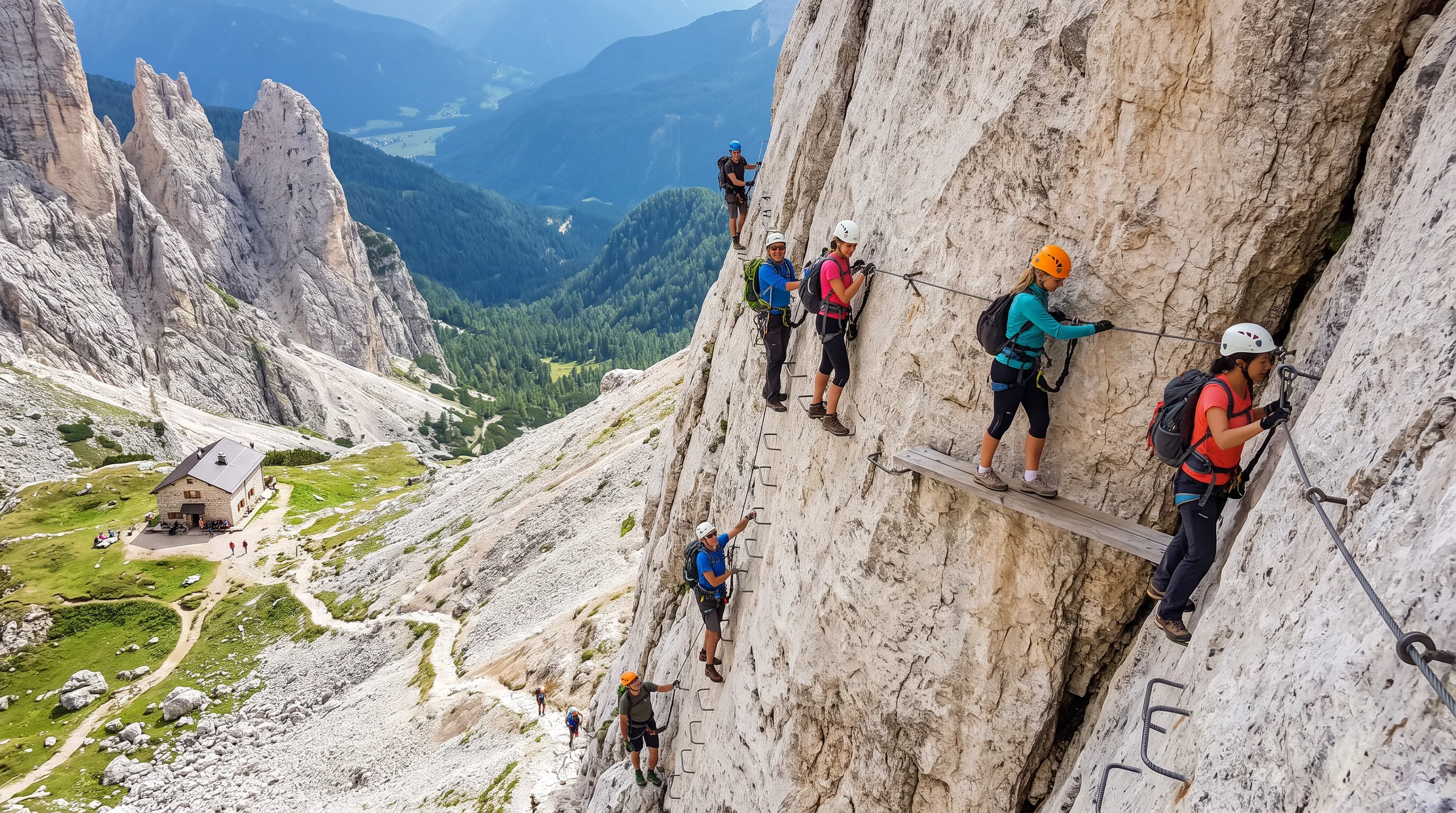 Via Ferrata, at a site