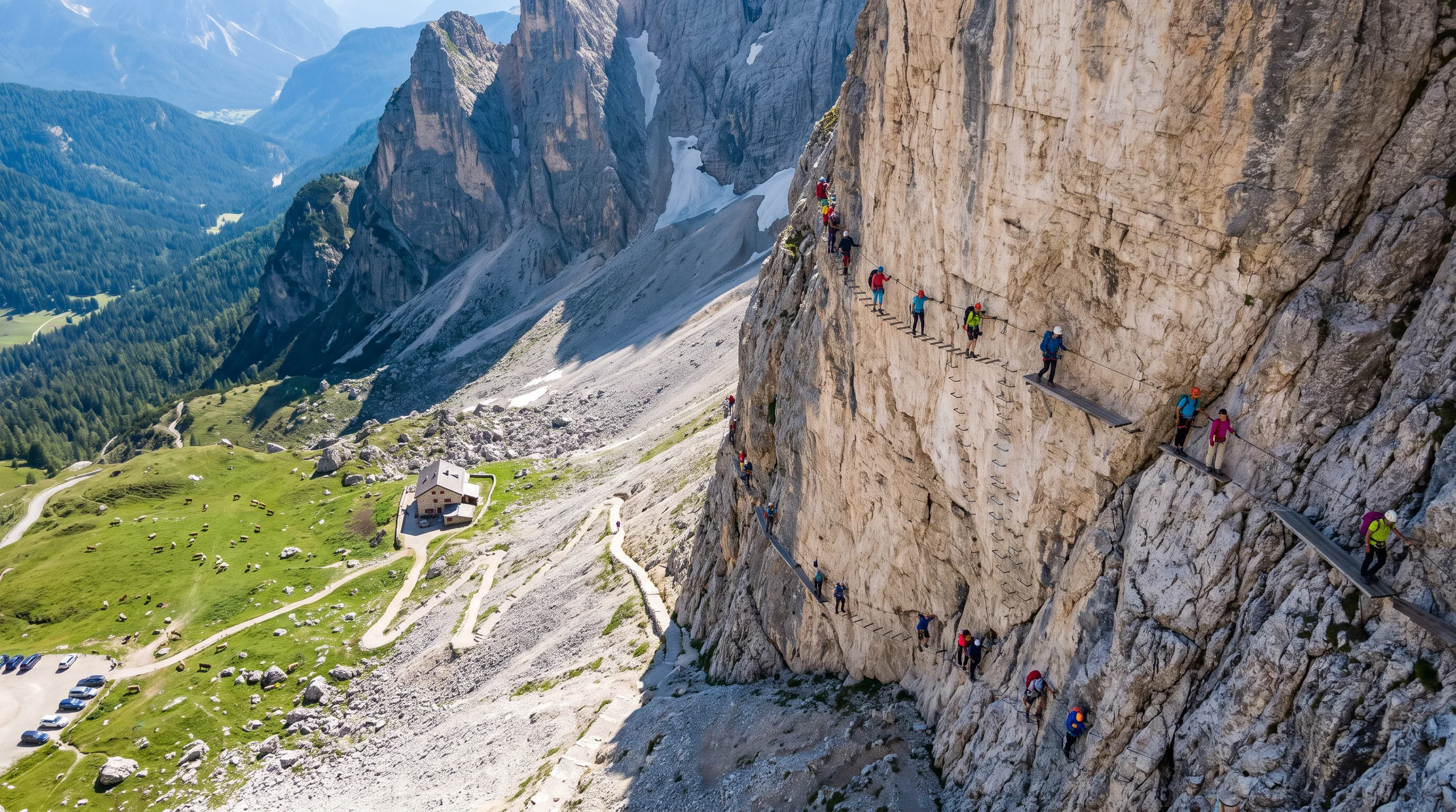 Via Ferrata, at a site