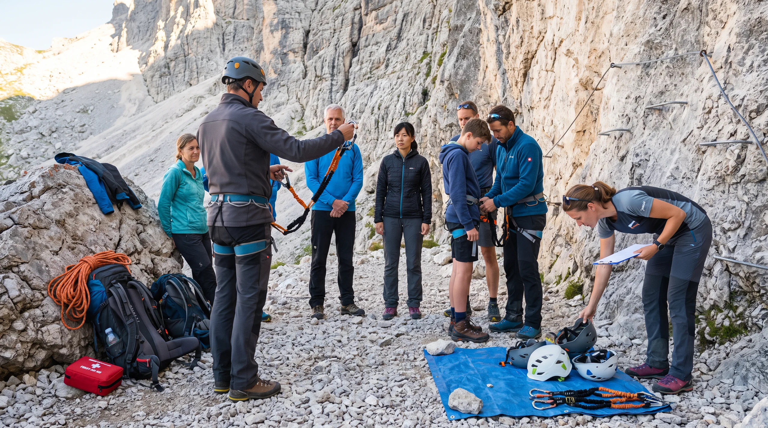 Via Ferrata, at a site