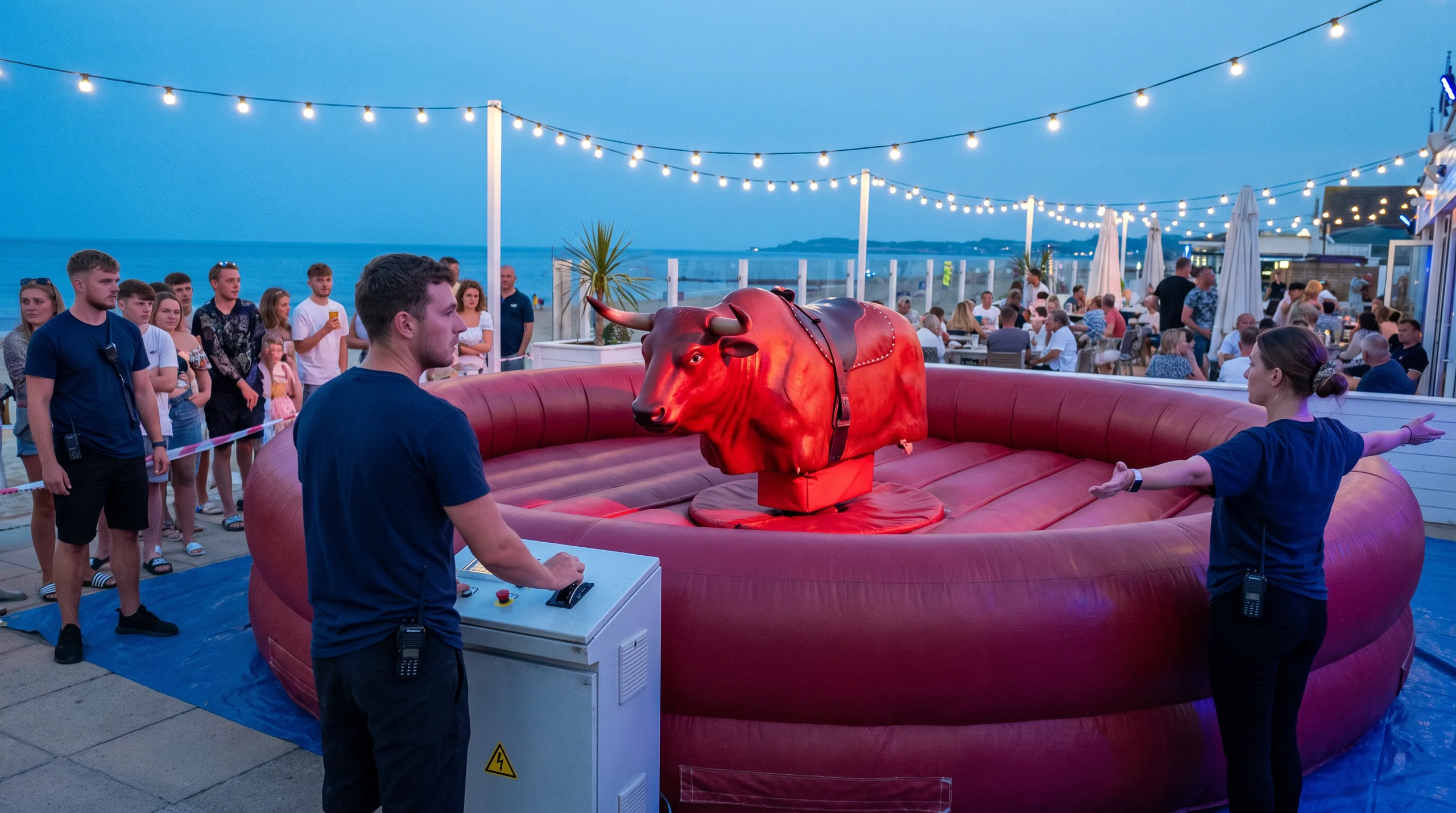 Volcano Bull, at an event