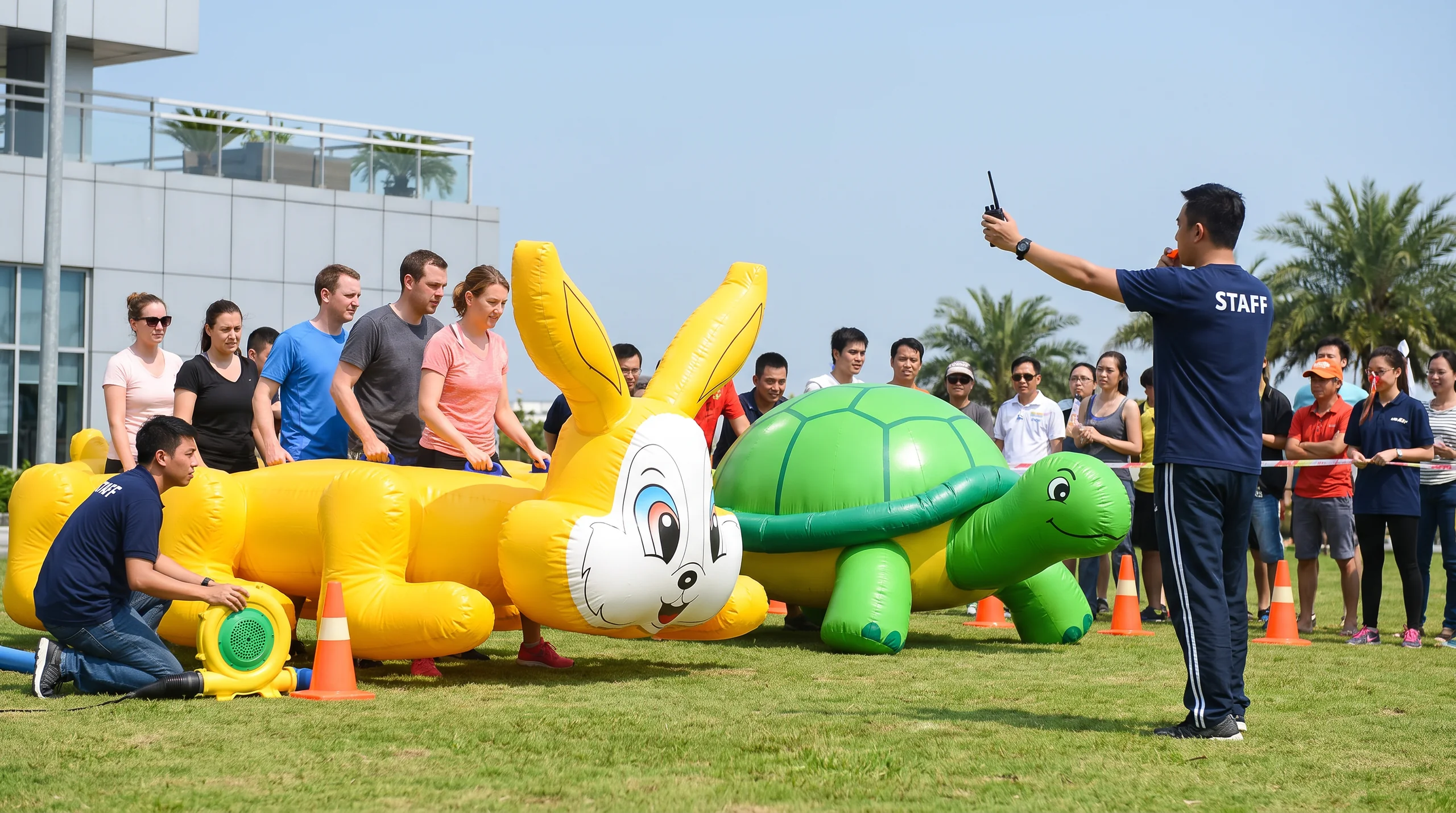 Tortoise and Hare, at an event